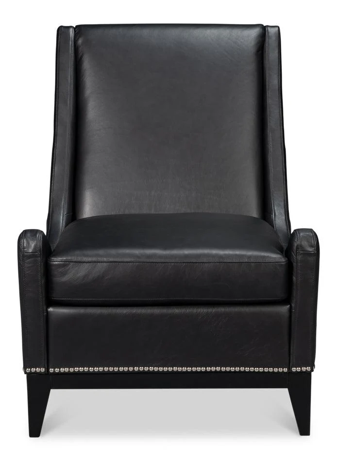 Brandy Accent Chair - Onyx Black - Remutear
