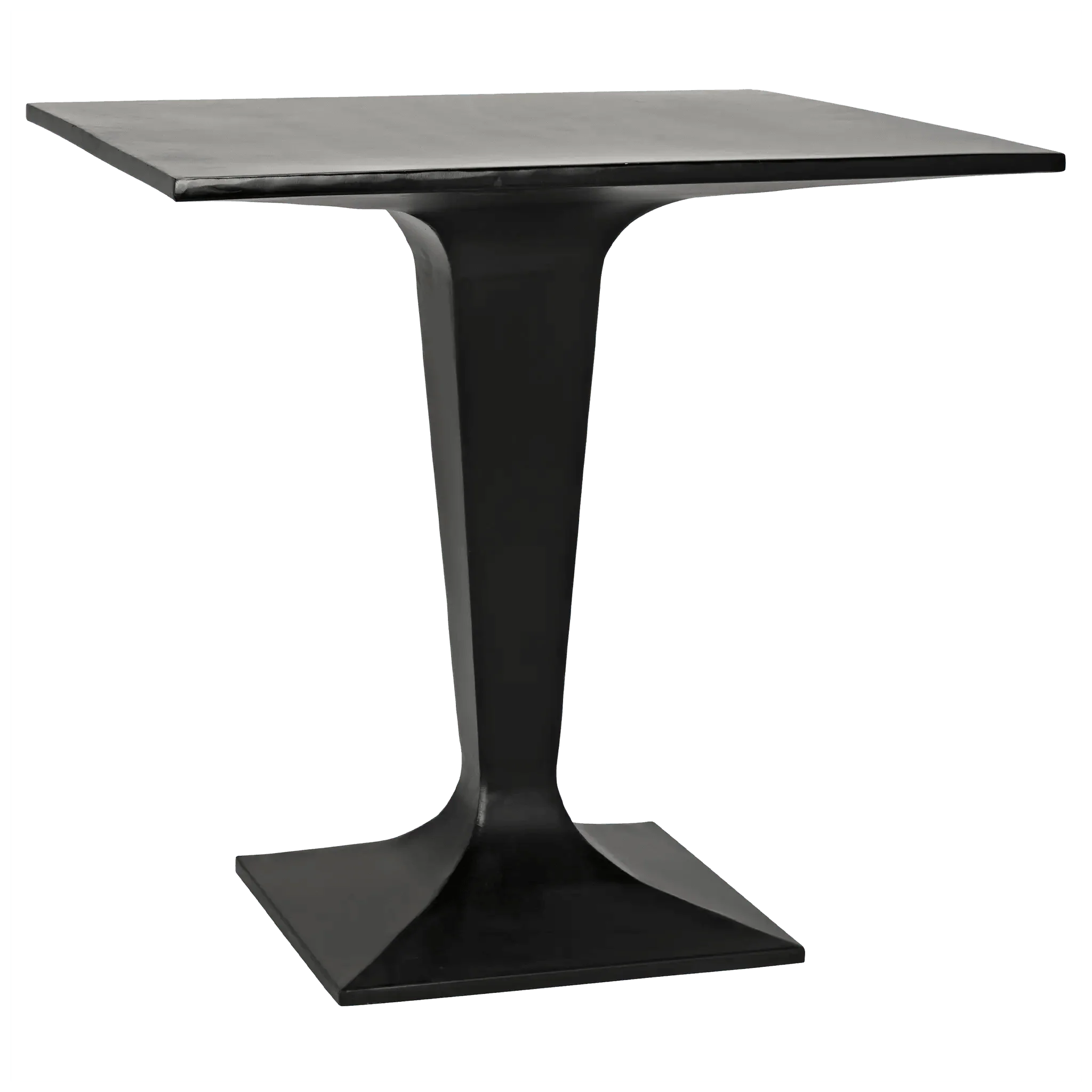Anoil Bistro Table, Black Steel - Remutear