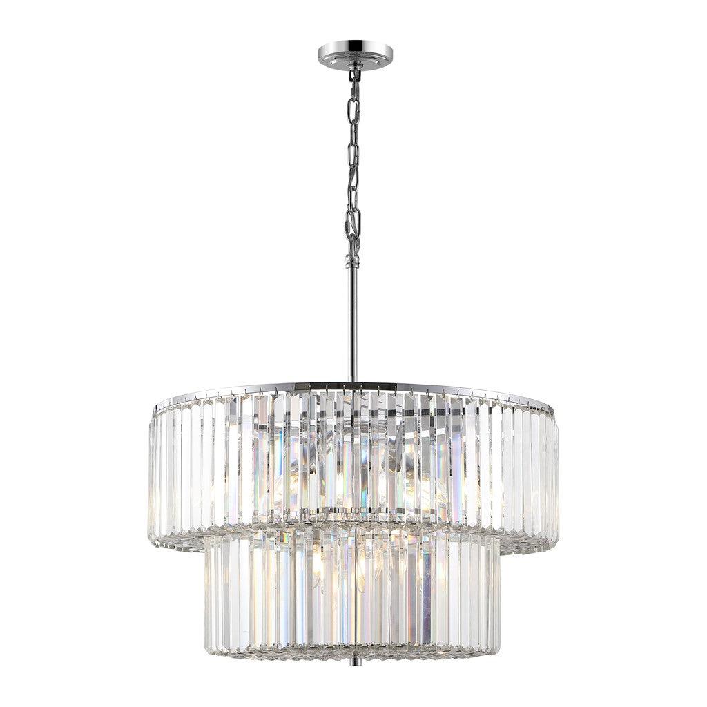 VIVIANN CRYSTAL 2 TIER CHANDELIER - Remutear