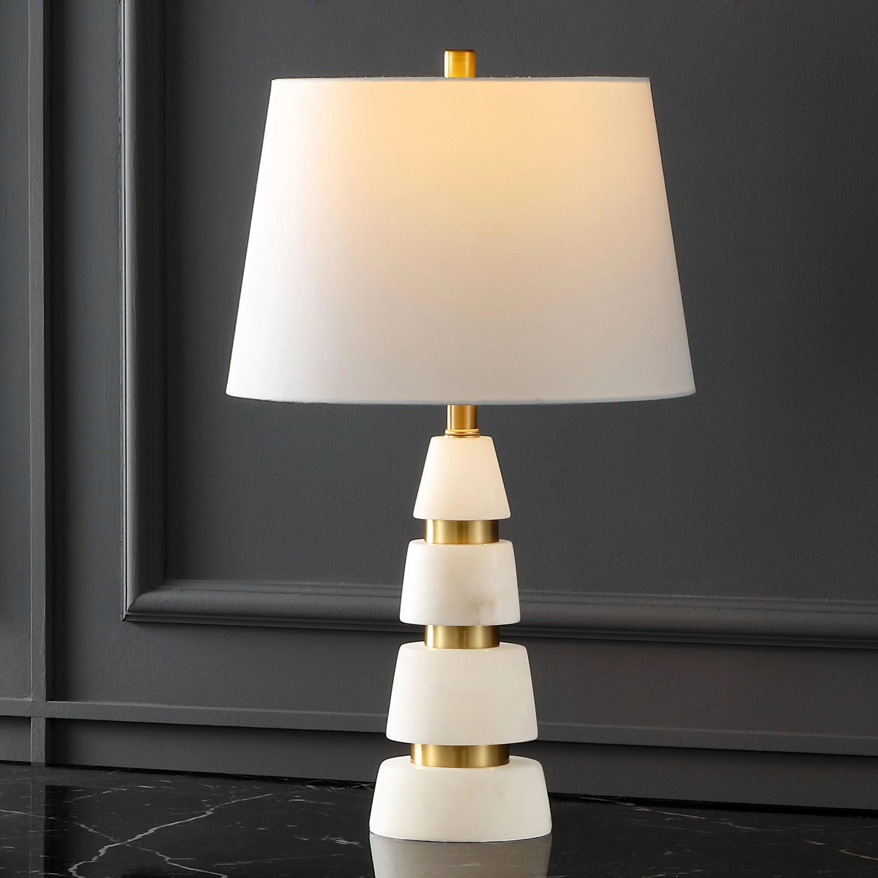 ZHANG ALABASTER TABLE LAMP - Remutear