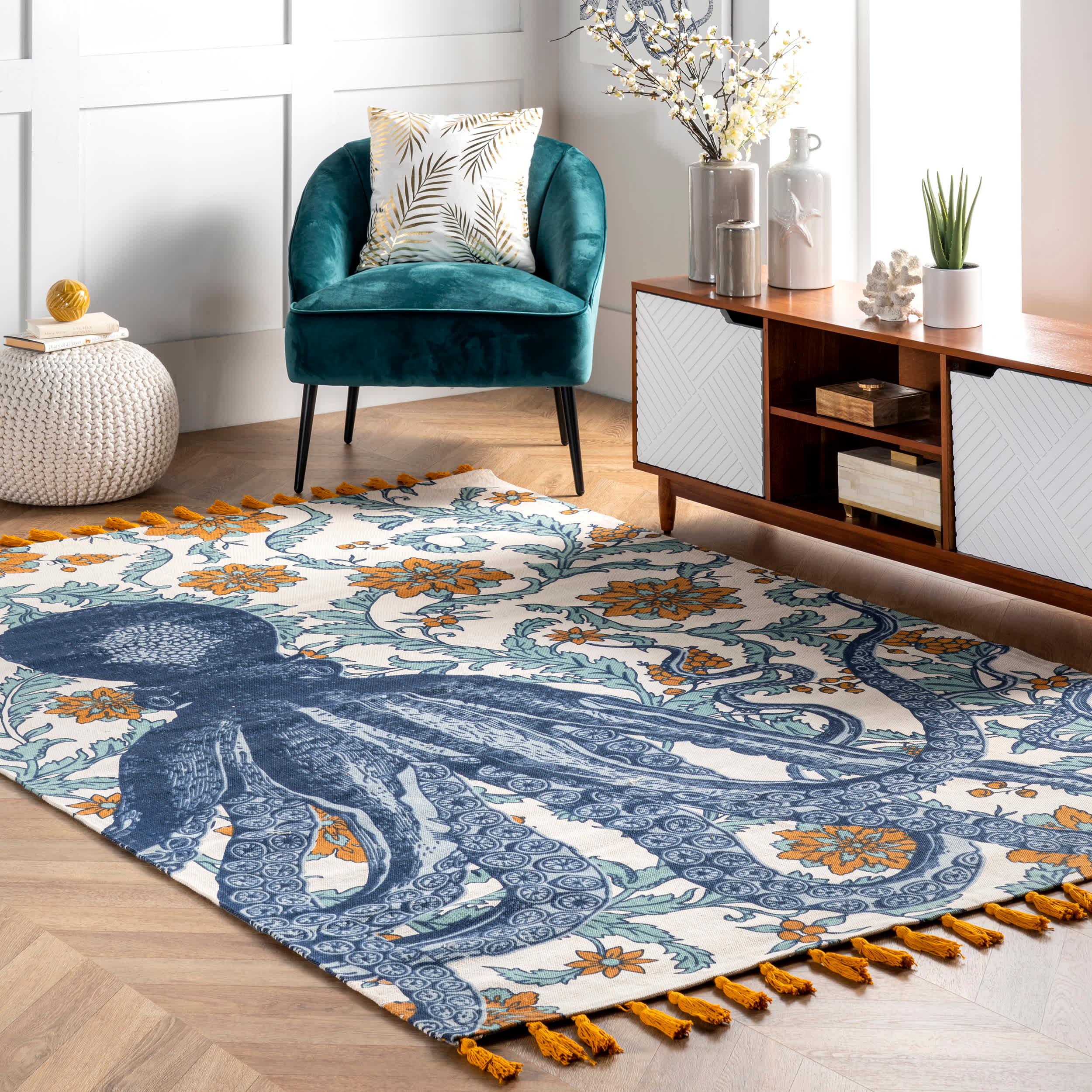 Thomas Paul Flatweave Cotton Octopus - Remutear