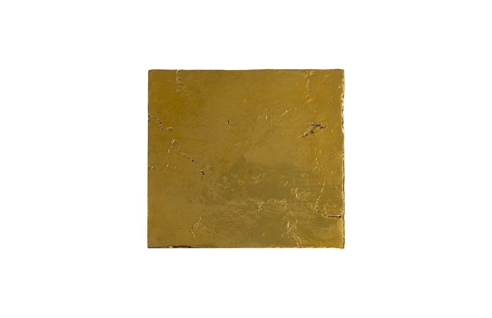 Slate Pedestal, Medium, Liquid Gold - Remutear