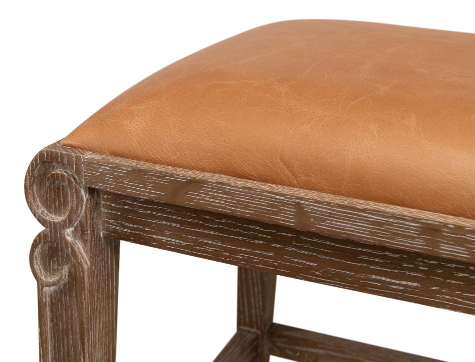 Smith Building Parlor Bench - Leather - Remutear
