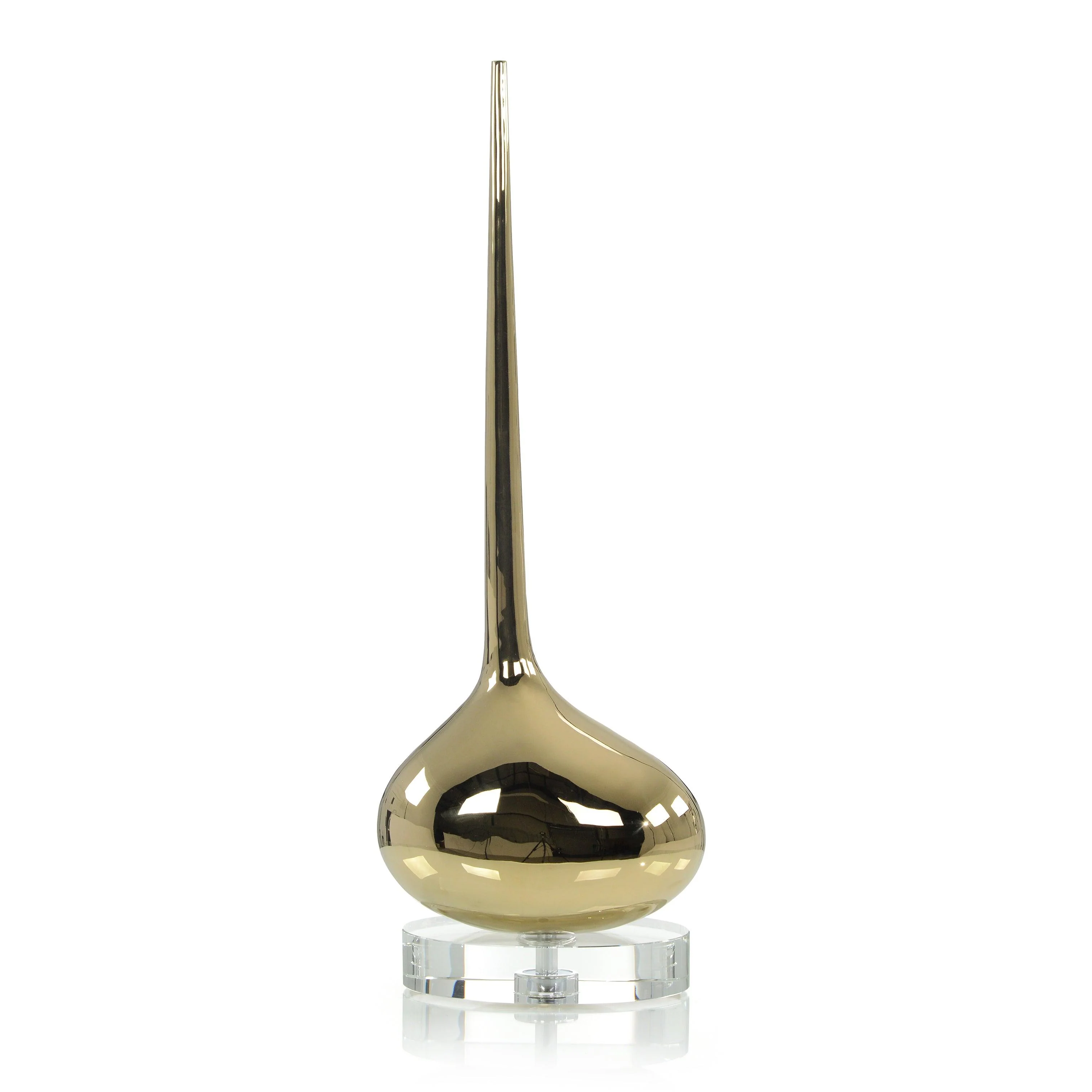 Mirror Champagne Stainless Steel Sculpture II - Remutear