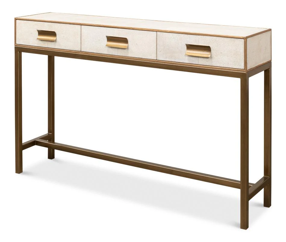 Gideon Shagreen Console - Osprey White - Remutear