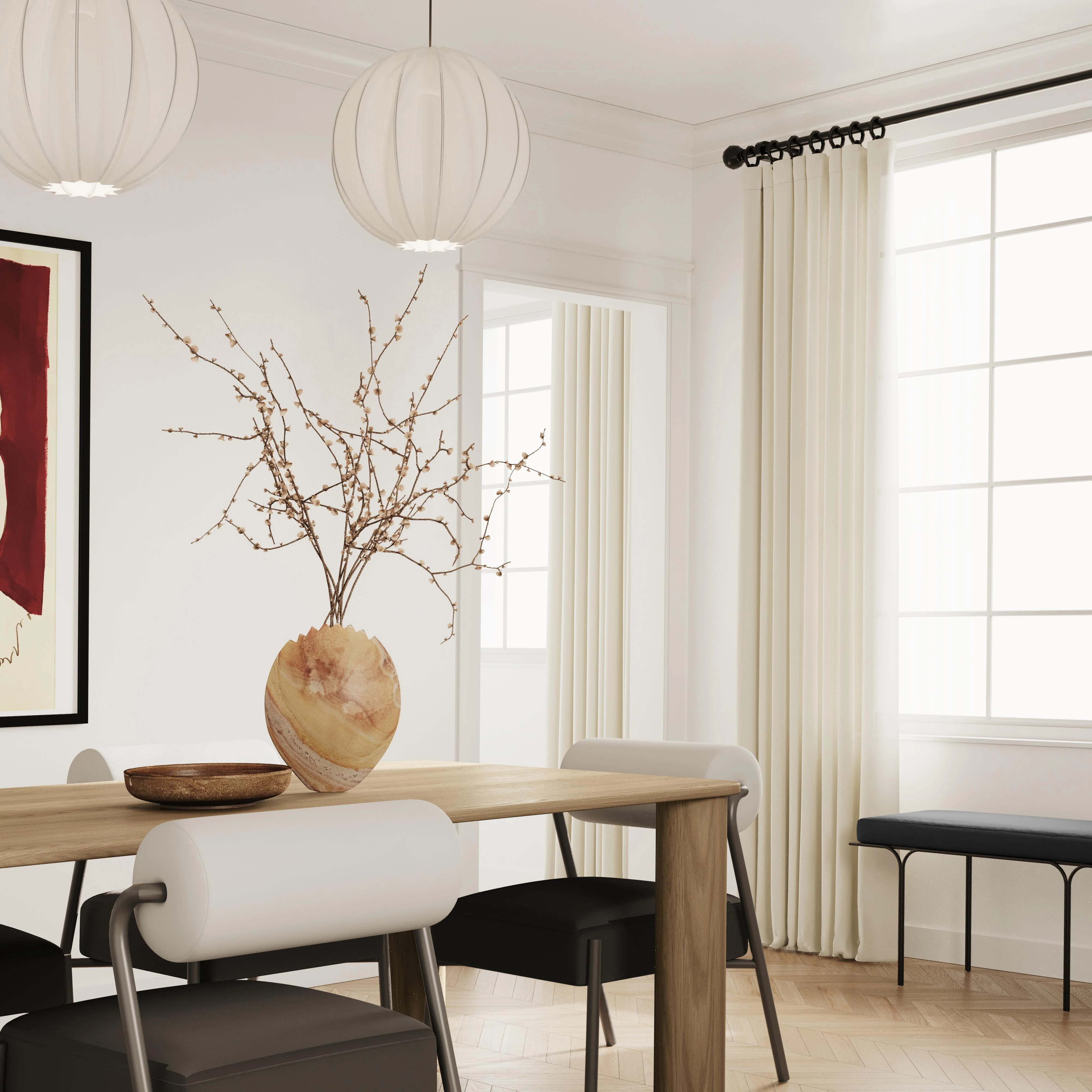 Akola Natural Oak Rectangular Dining Table - Remutear