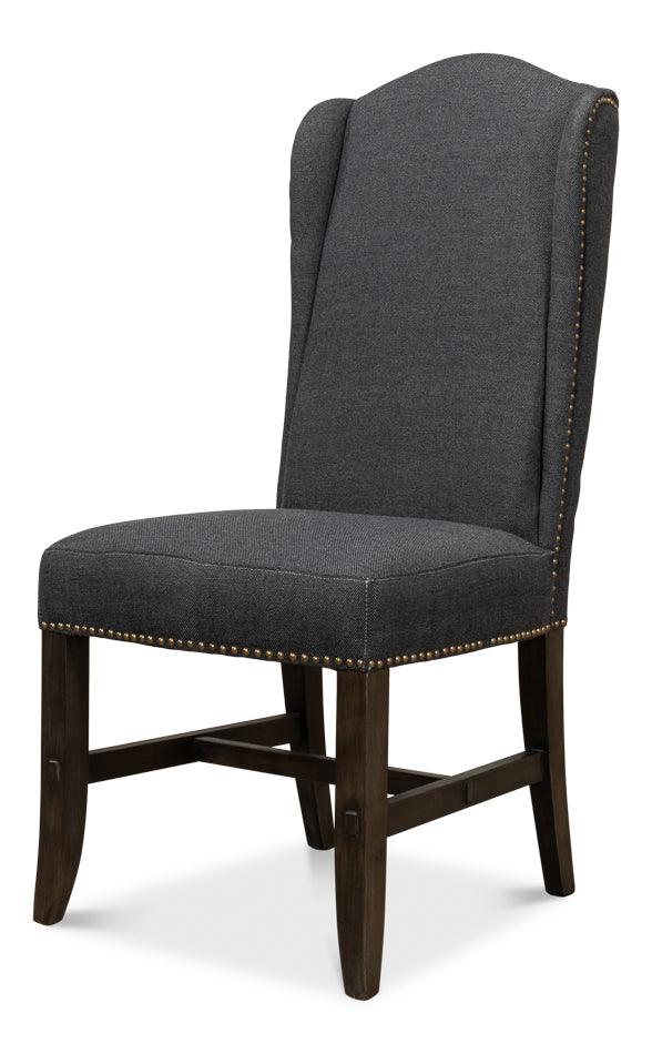 Black High Back Dining Chair - Set of 2 - Remutear