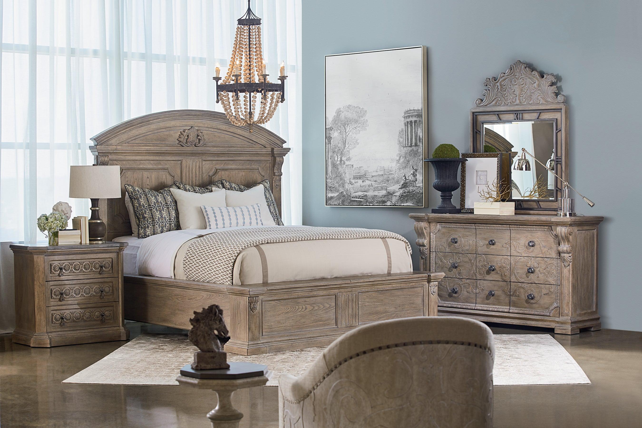 Arch Salvage Queen Chambers Panel Bed - Remutear
