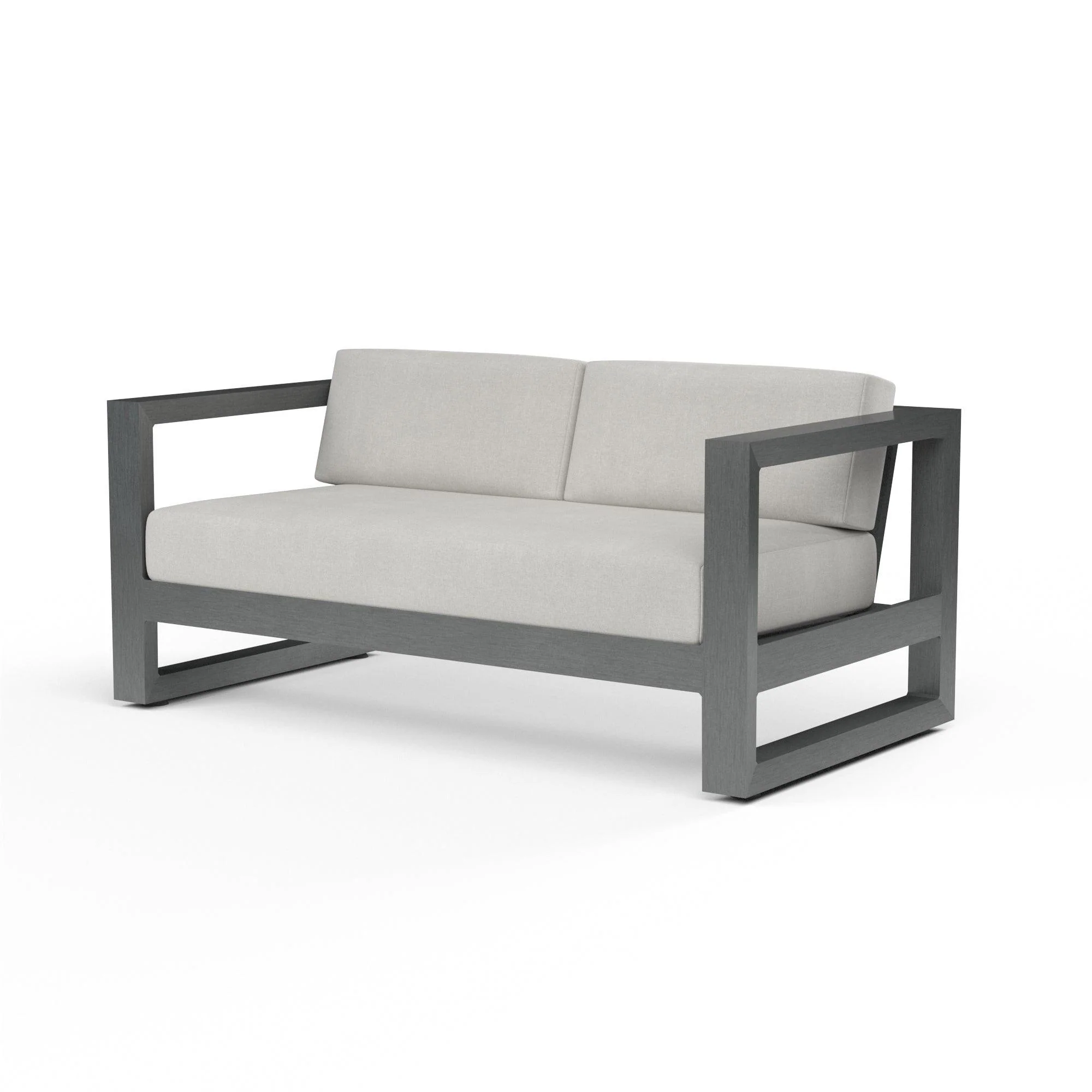 Redondo Loveseat in Cast Silver, No Welt - Remutear