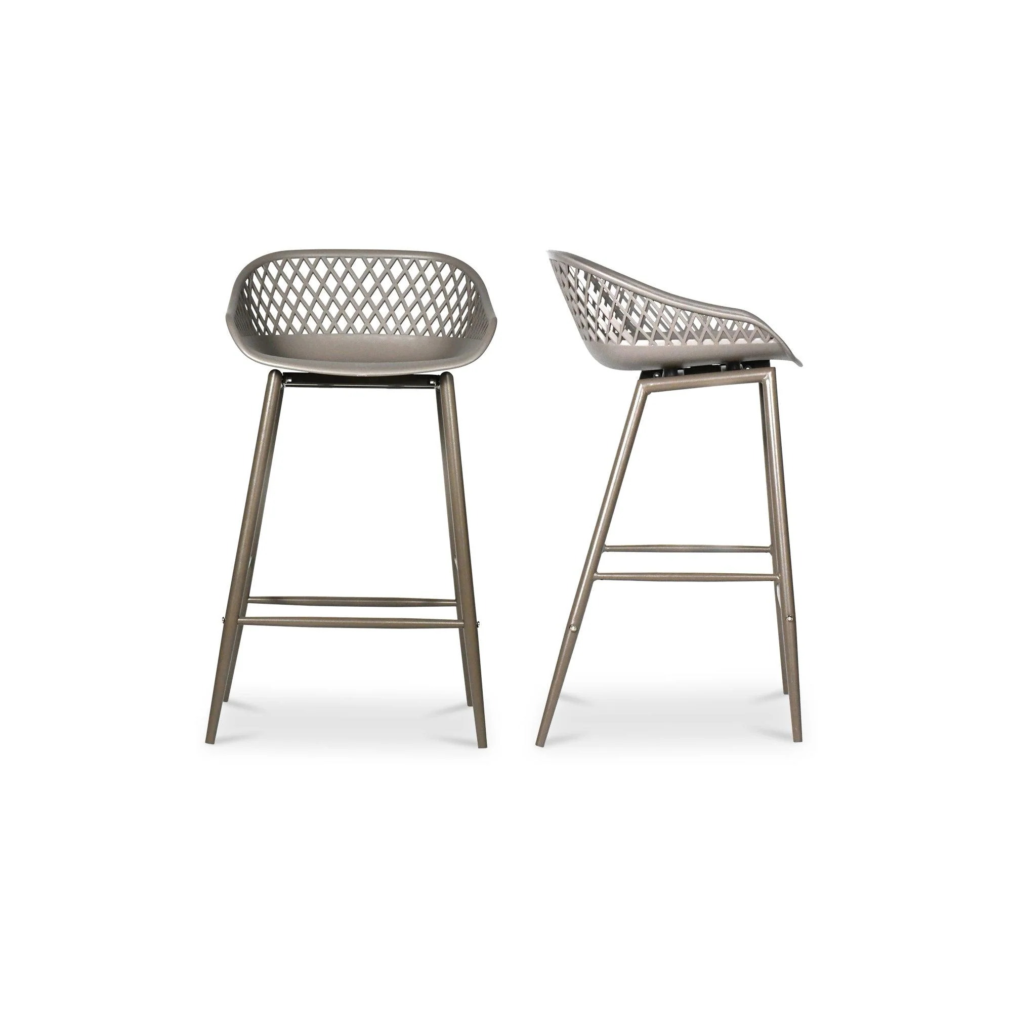 Piazza Outdoor Counter Stool Grey - Set Of Two - Remutear