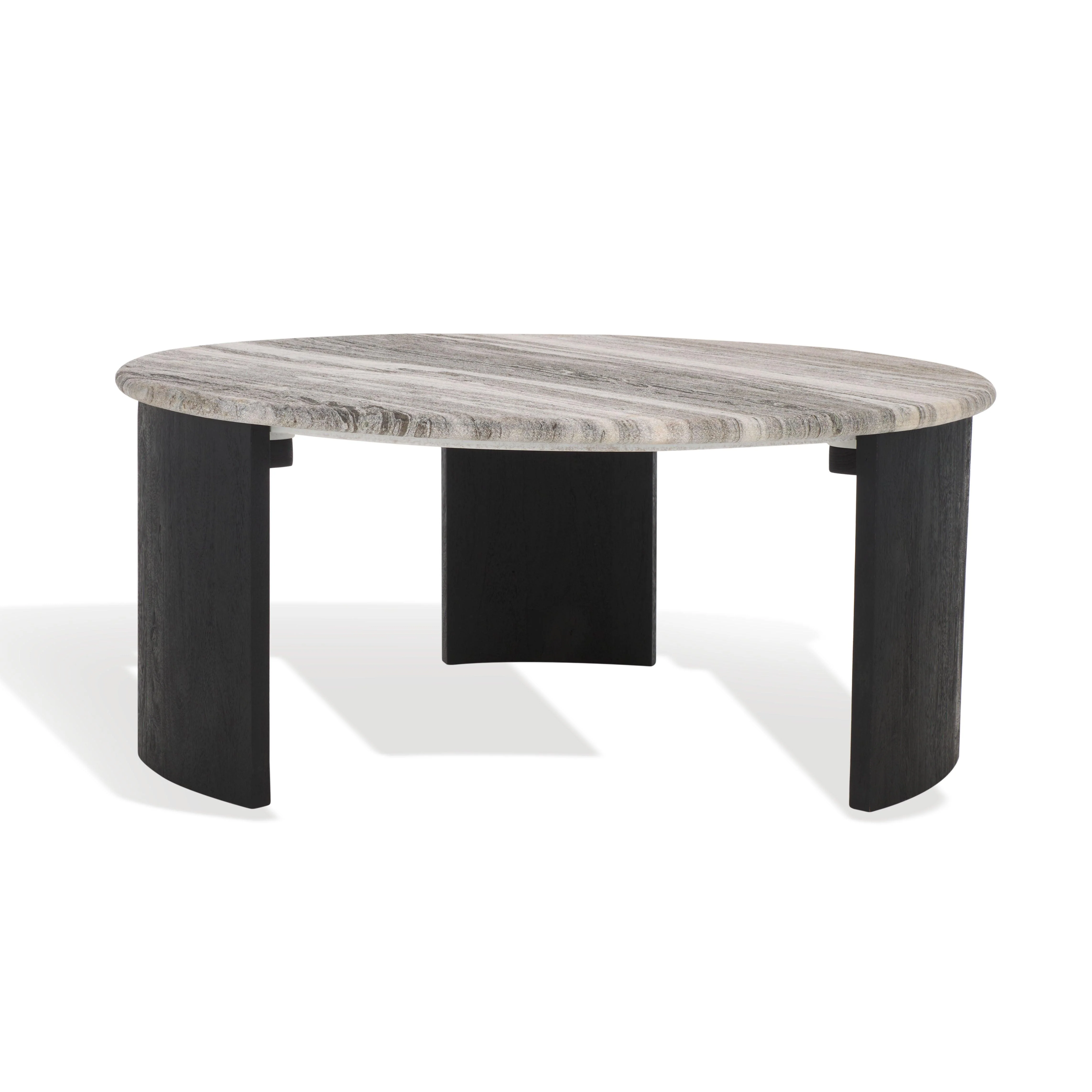 Dannica Round Marble Top Coffee Table - Remutear