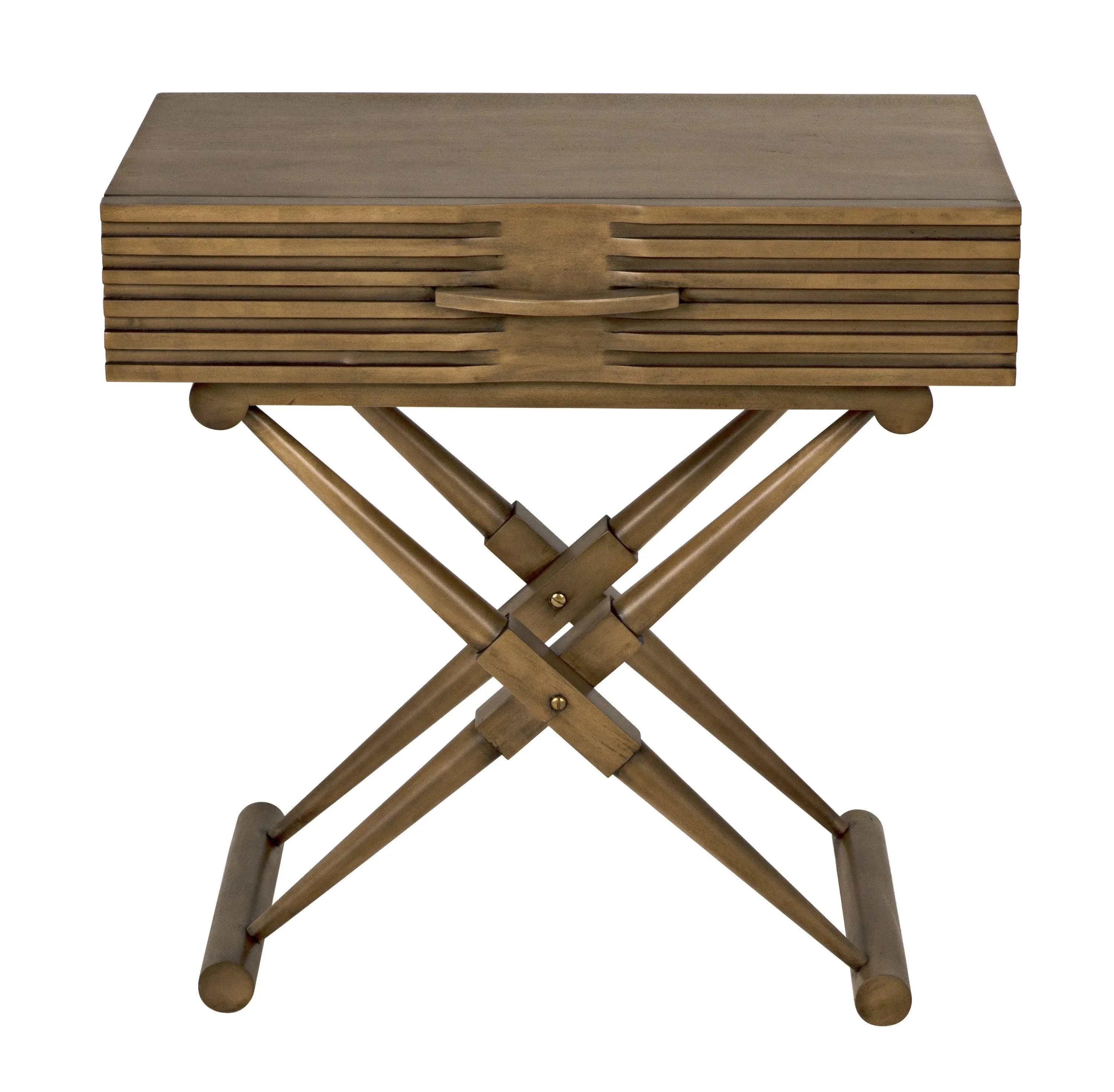 Zanta Side Table, Saddle Brown - Remutear