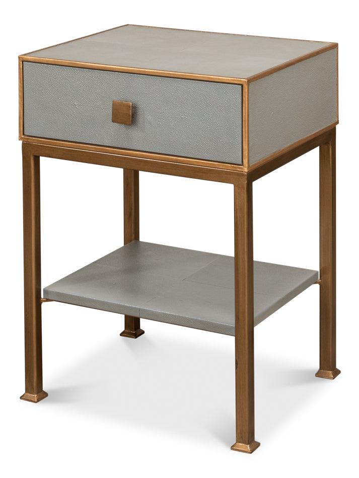 Gillian One Drawer Nightstand - Storm Gry - Remutear