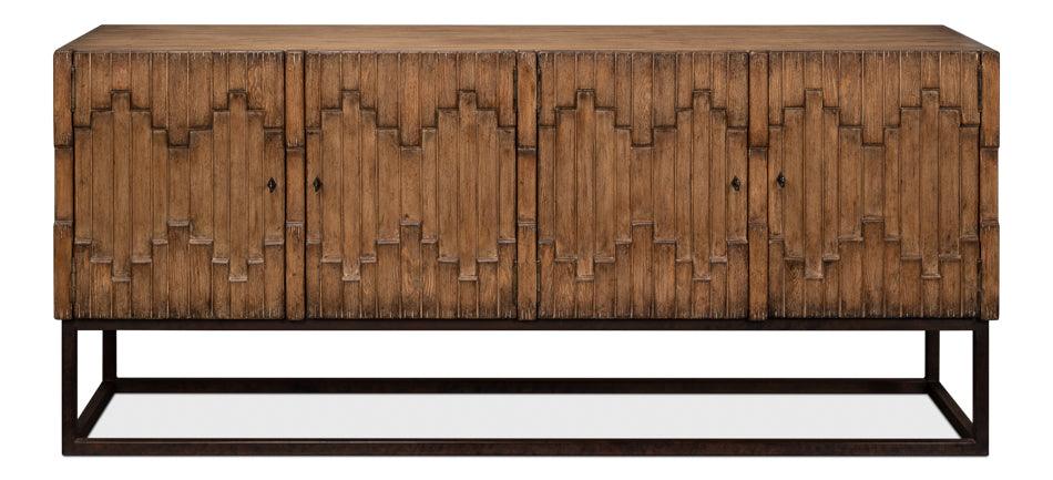 Aztec Sideboard On Stand - Brown - Remutear