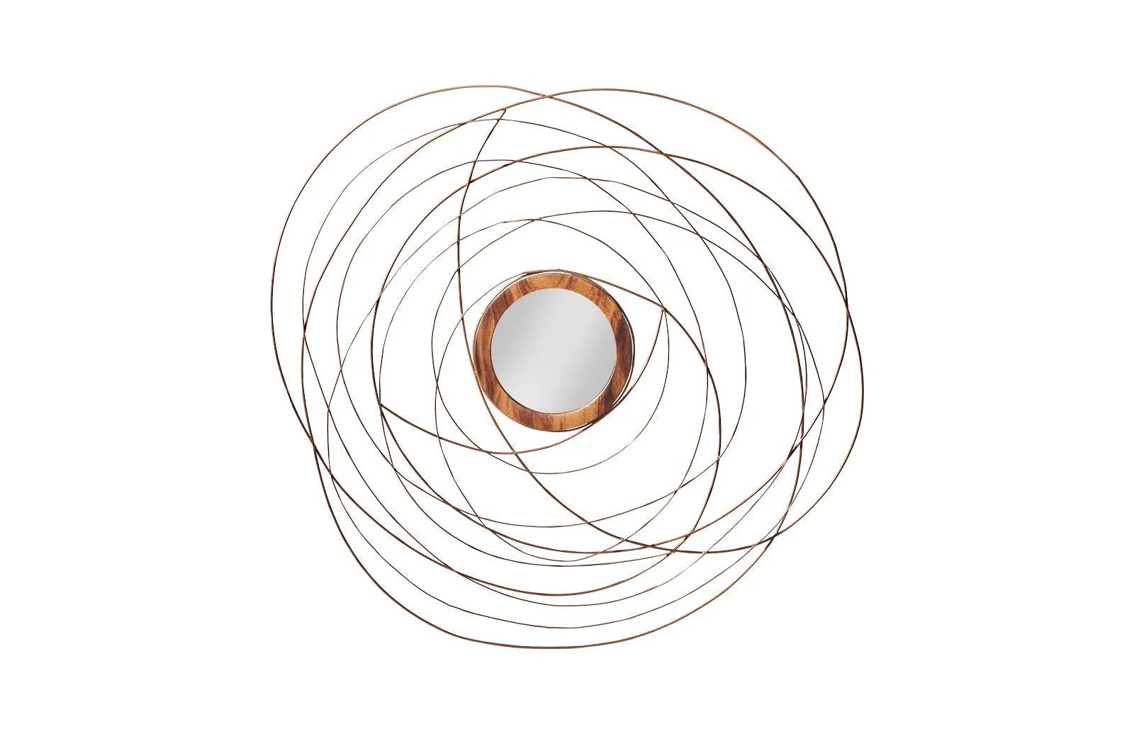 Nest Mirror, Chamcha Wood/Wire, Copper, LG - Remutear