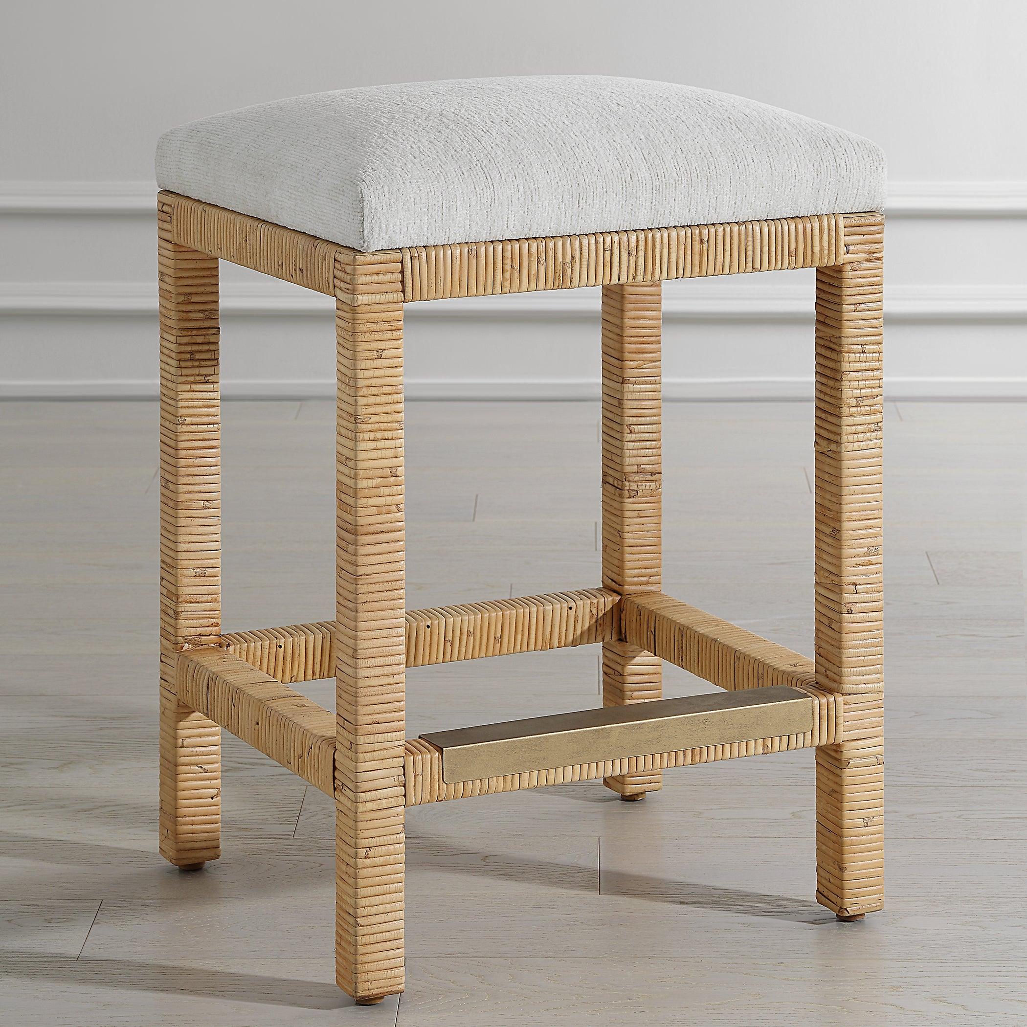 Muriel Rattan Counter Stool - Remutear