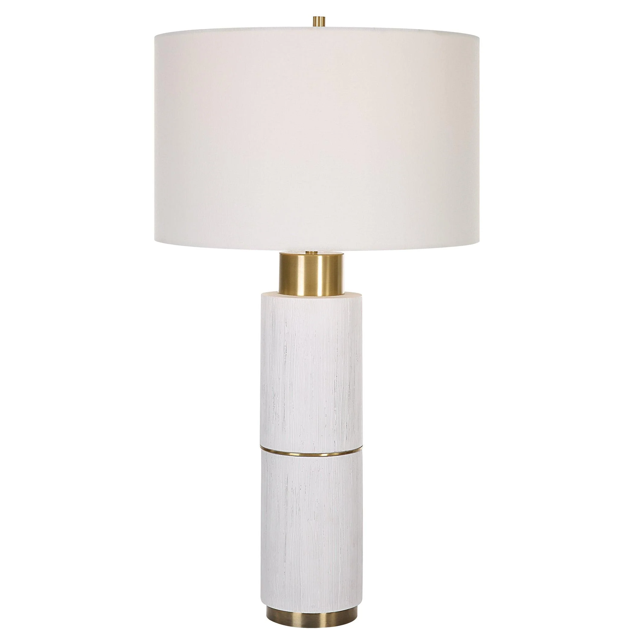 Ruse Whitewashed Table Lamp - Remutear