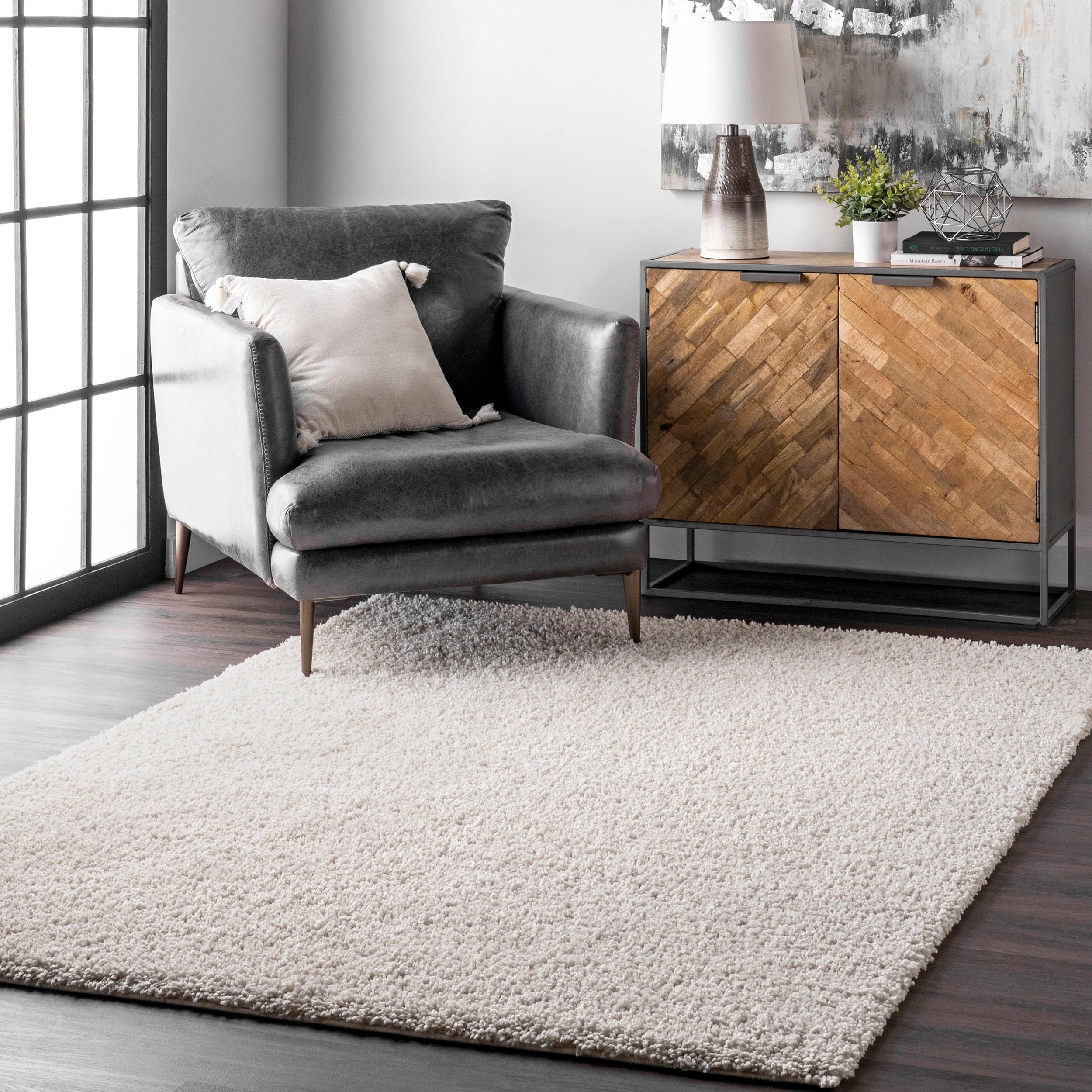 Clare Solid Shag Area Rug - Remutear