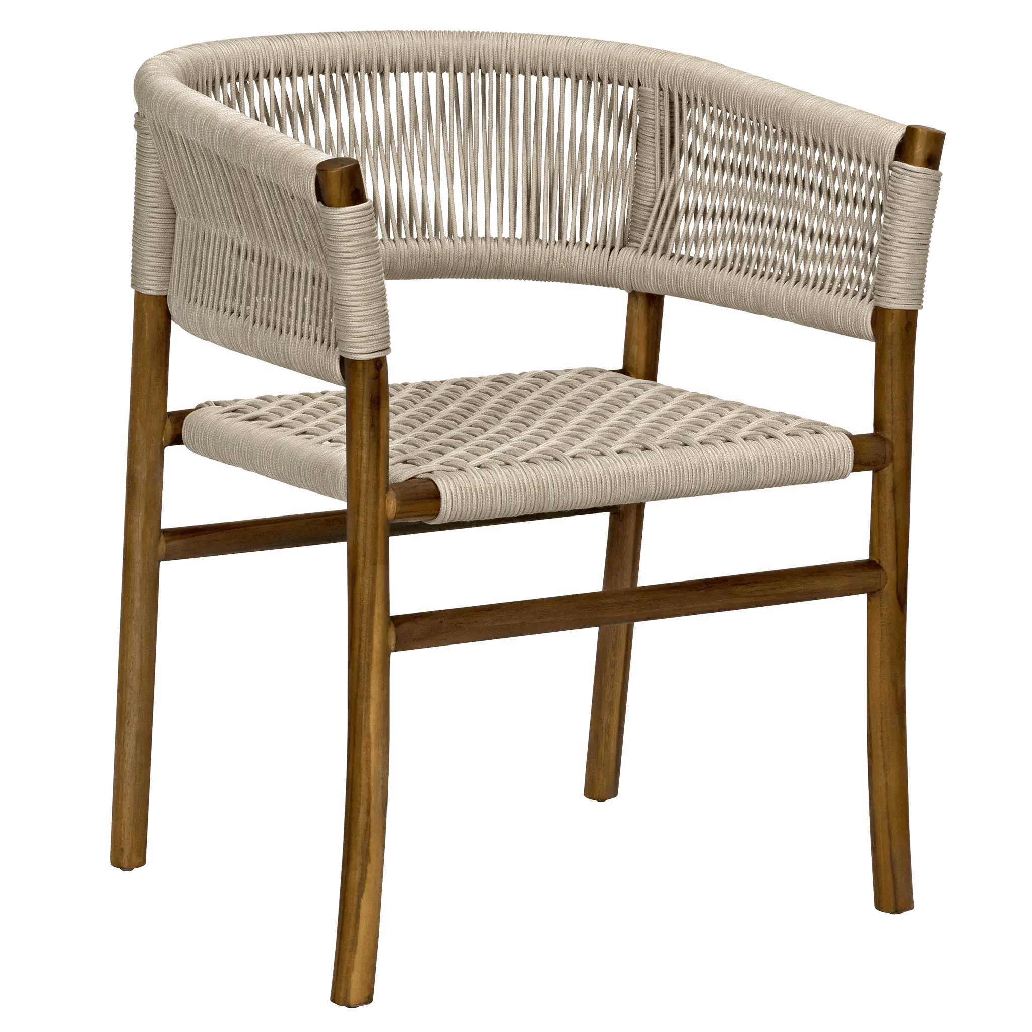 Conrad Chair, Teak with Woven Rope - Remutear
