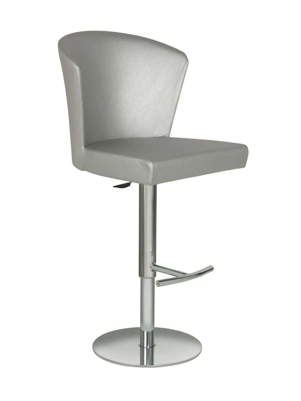 Verona Barstool, Silver w/Chrome - Remutear
