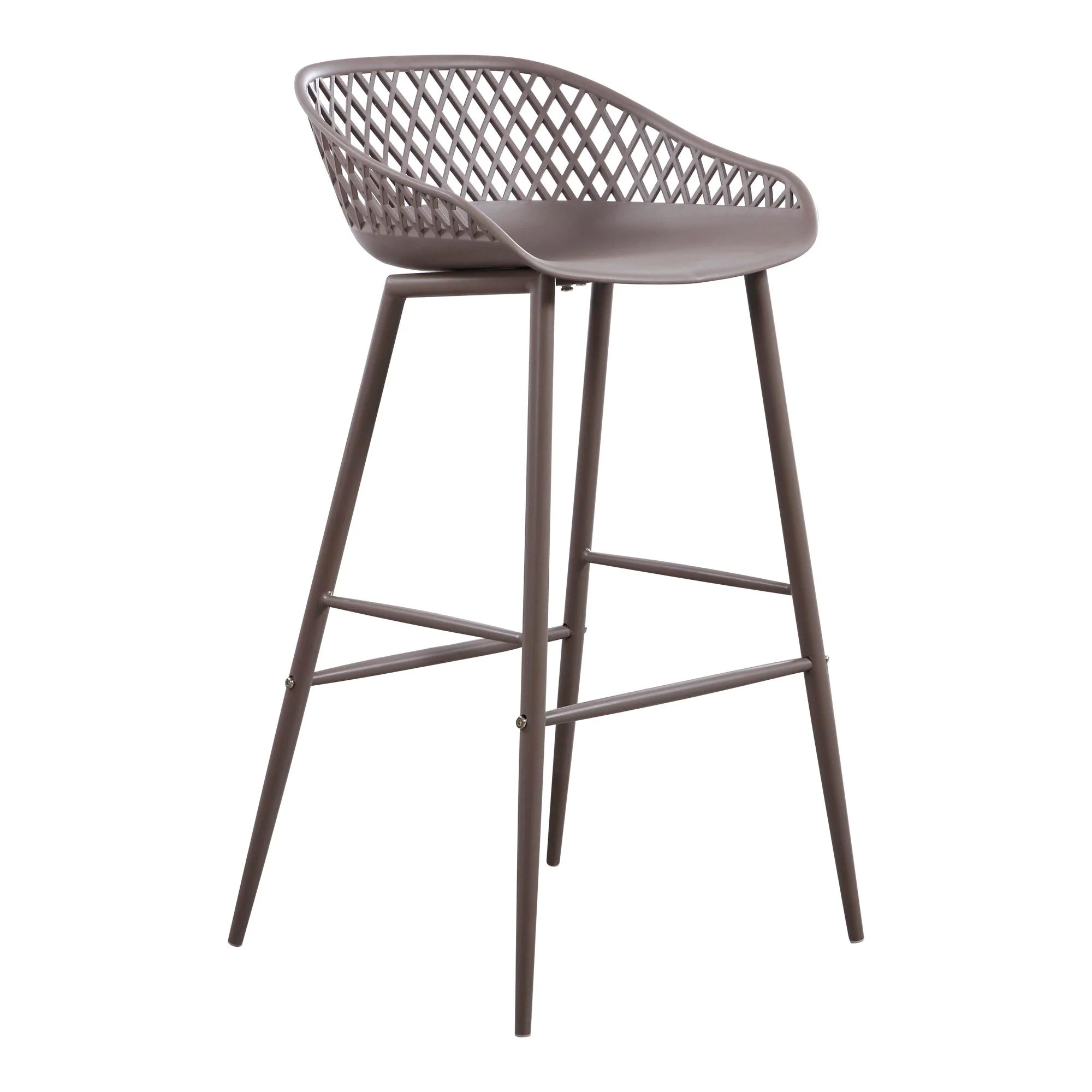 Piazza Outdoor Barstool Grey - Set Of Two - Remutear