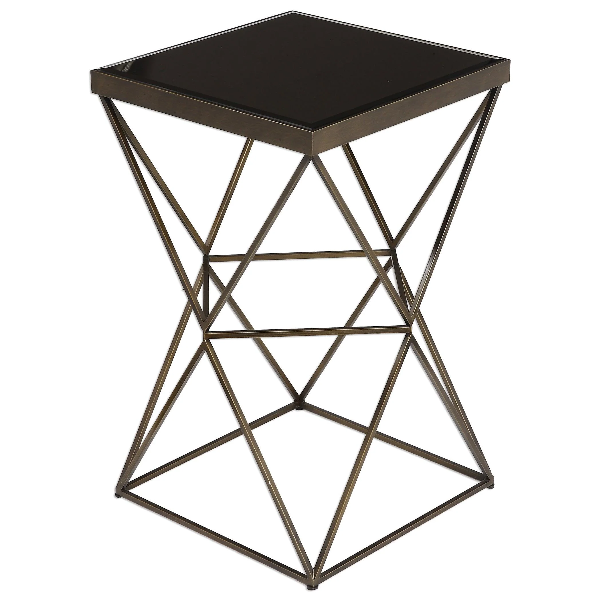UBERTO CAGED FRAME ACCENT TABLE - Remutear