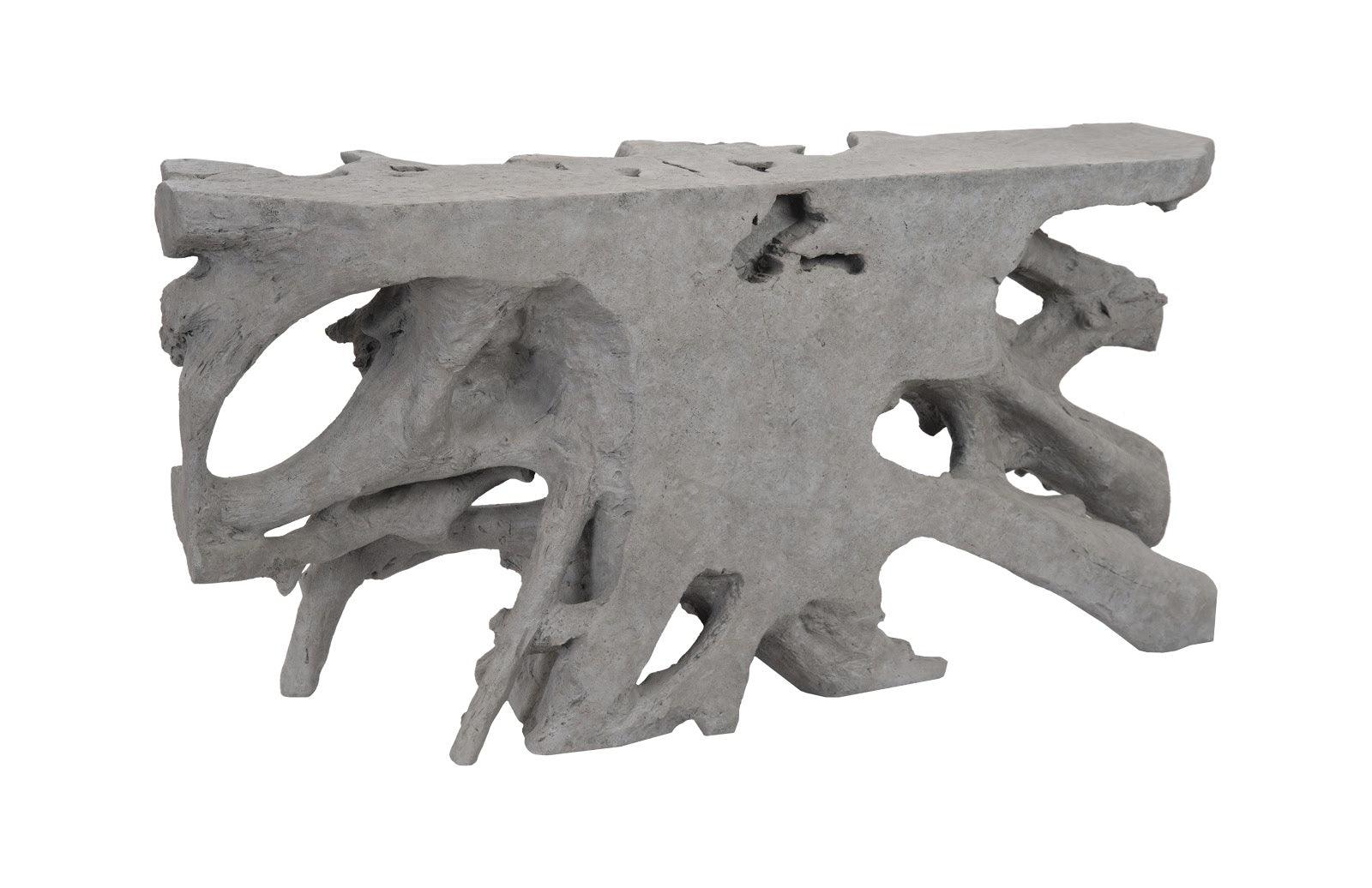 Cast Root Console, Charcoal Stone - Remutear