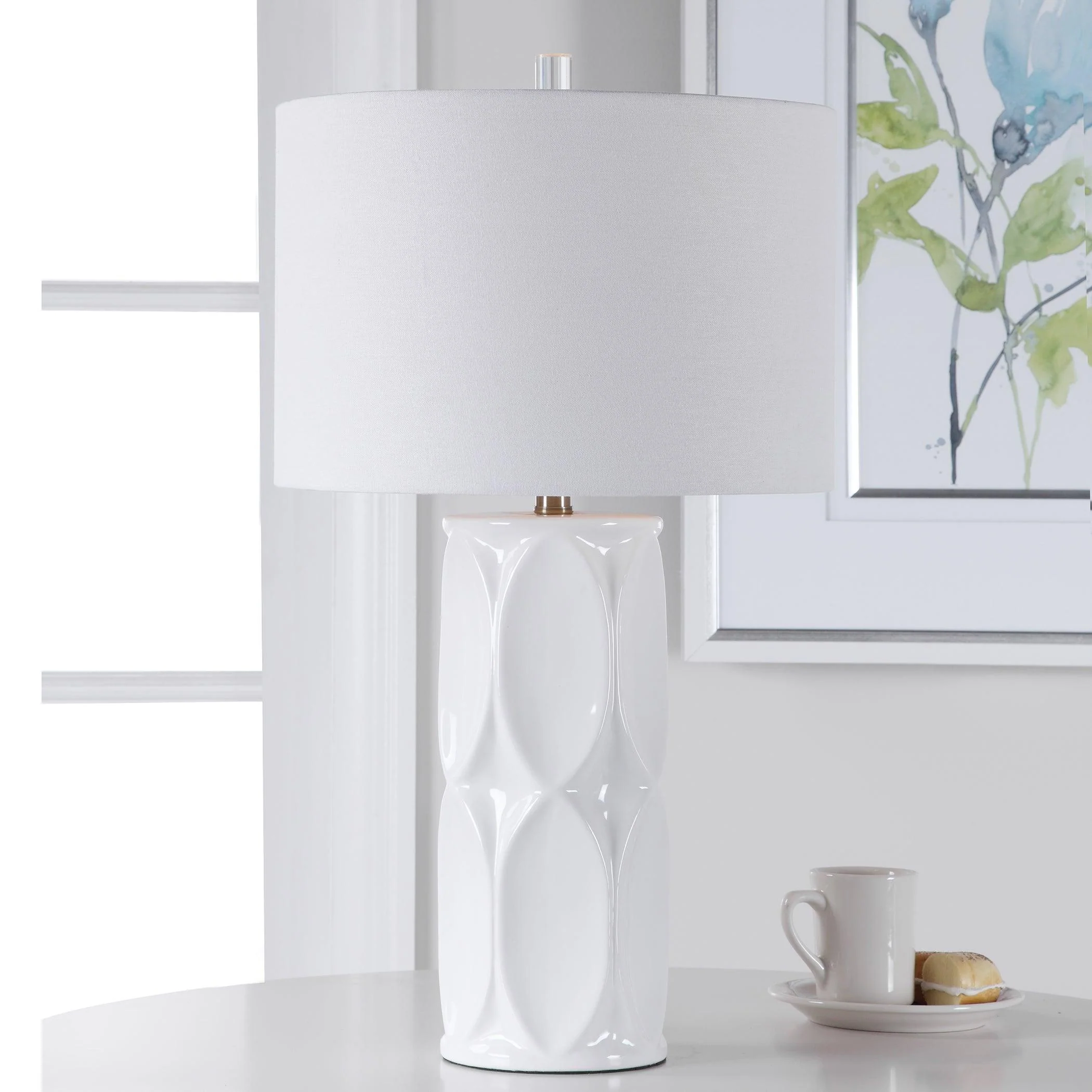 SINCLAIR WHITE TABLE LAMP - Remutear