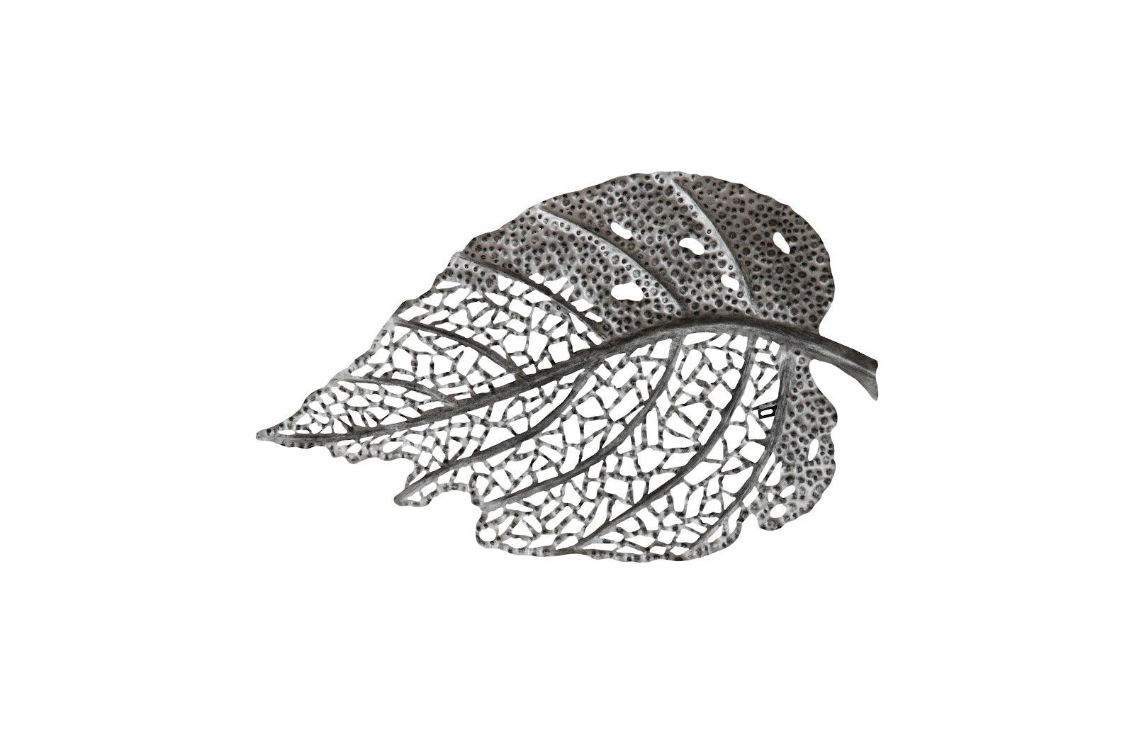 Birch Leaf Wall Art, Silver, MD - Remutear