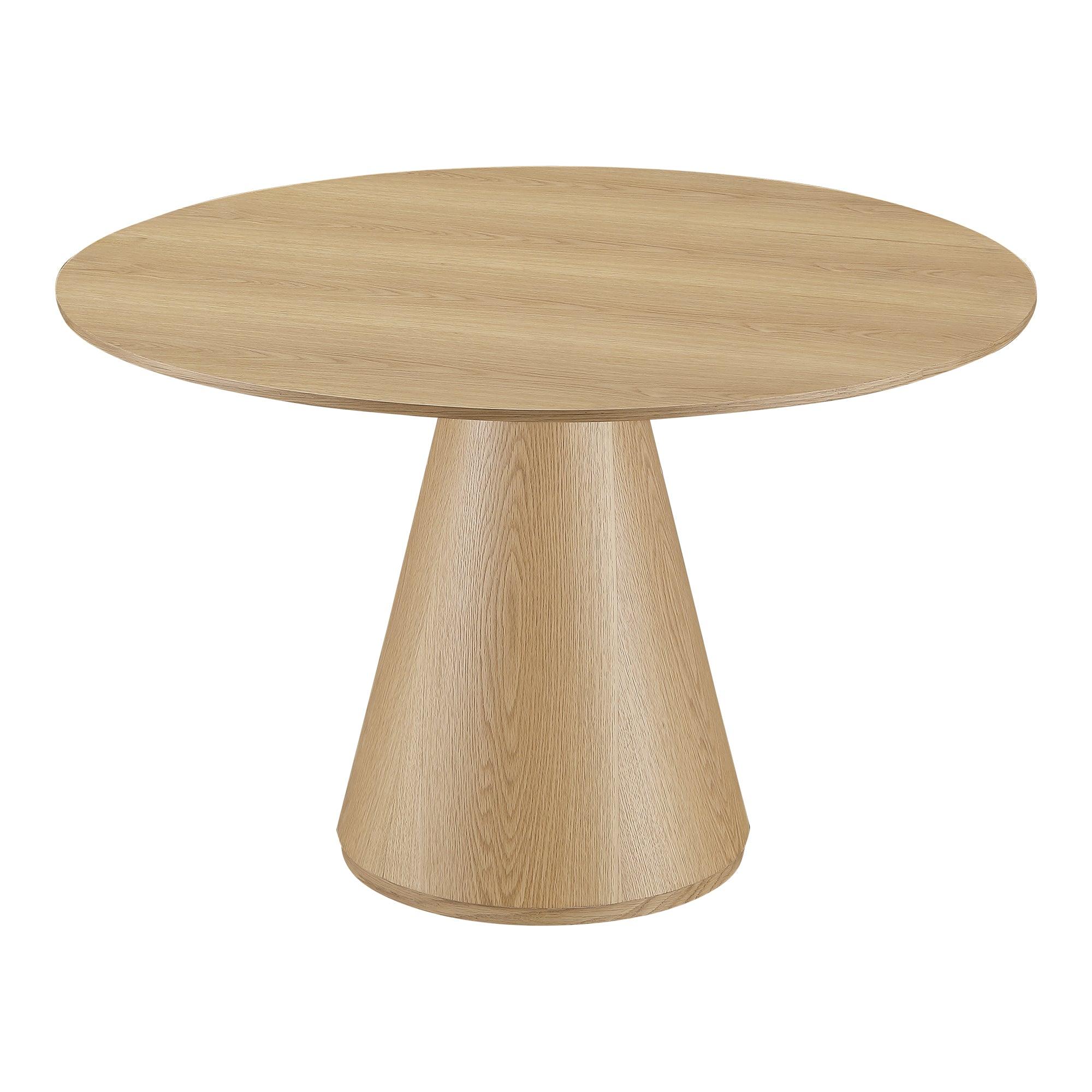 Otago Dining Table 54In Round Oak - Remutear