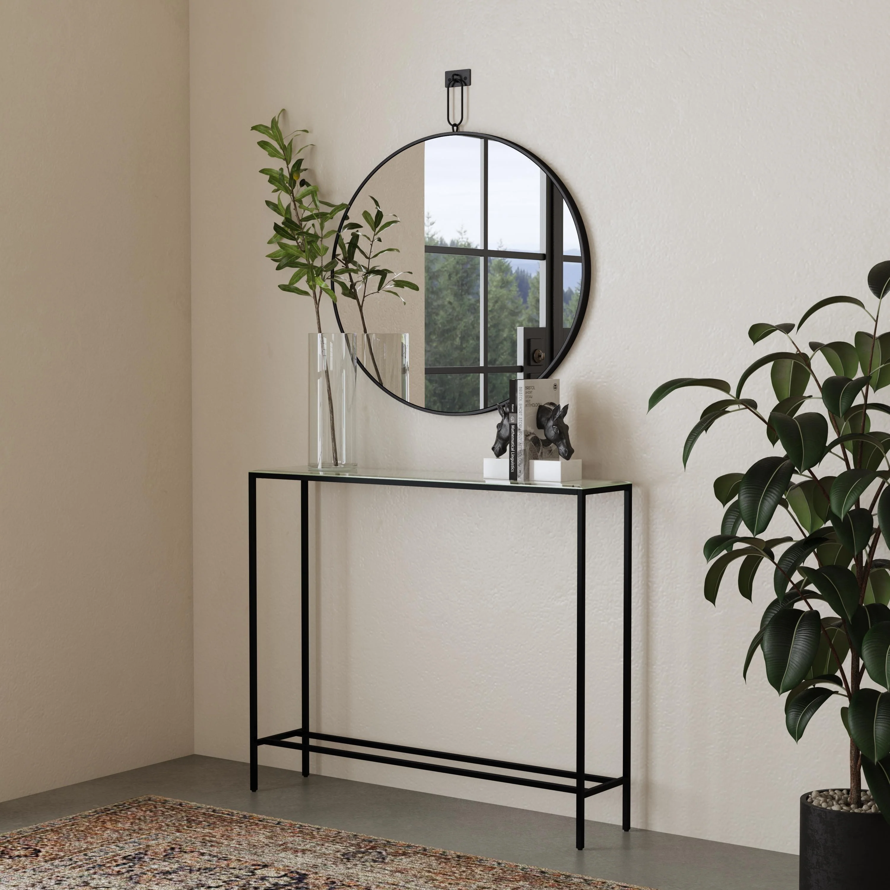 Darrin Mini Console Table - Black - Remutear