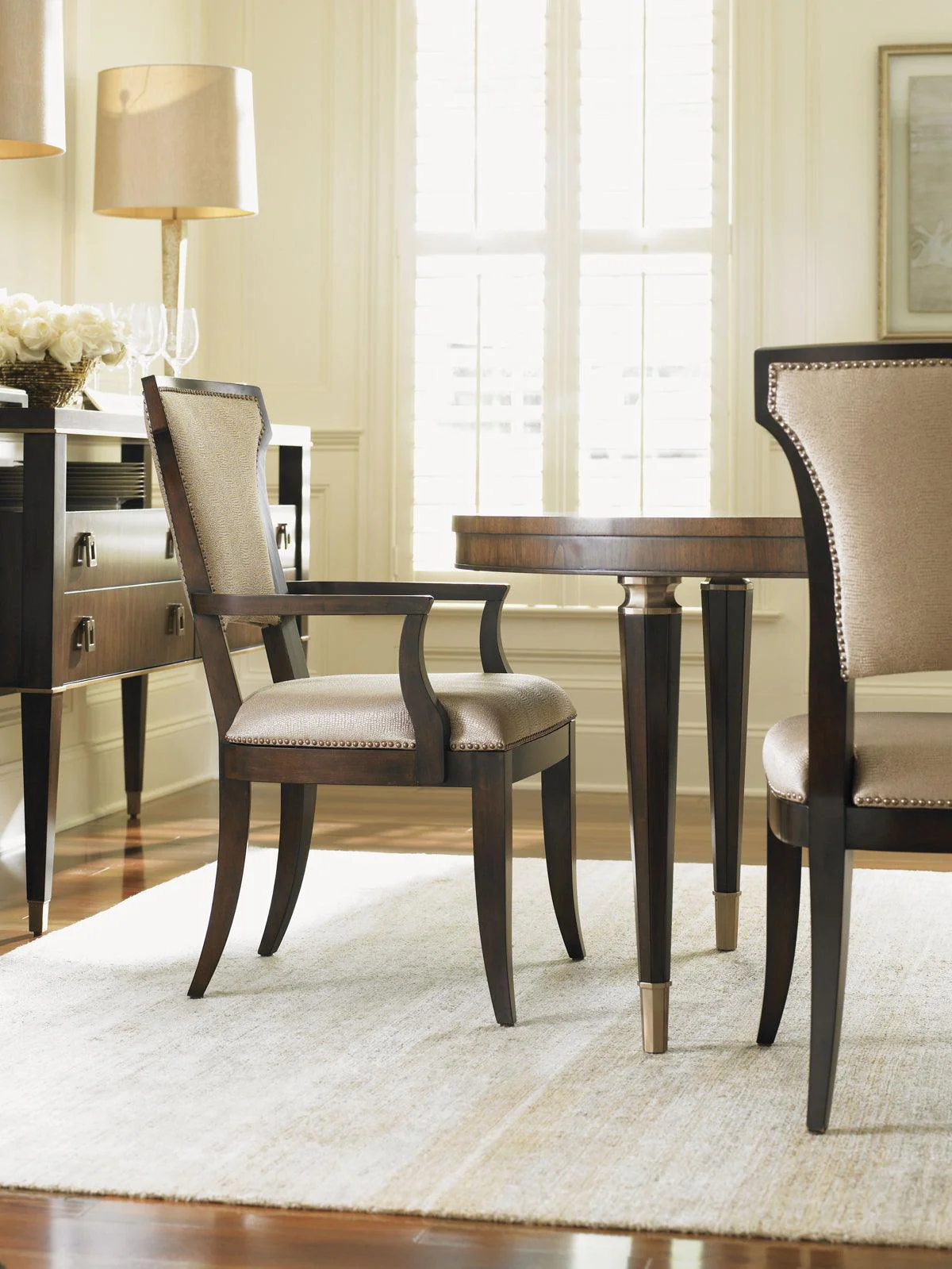 Tower Place Seneca Upholstered Arm Chair - Remutear