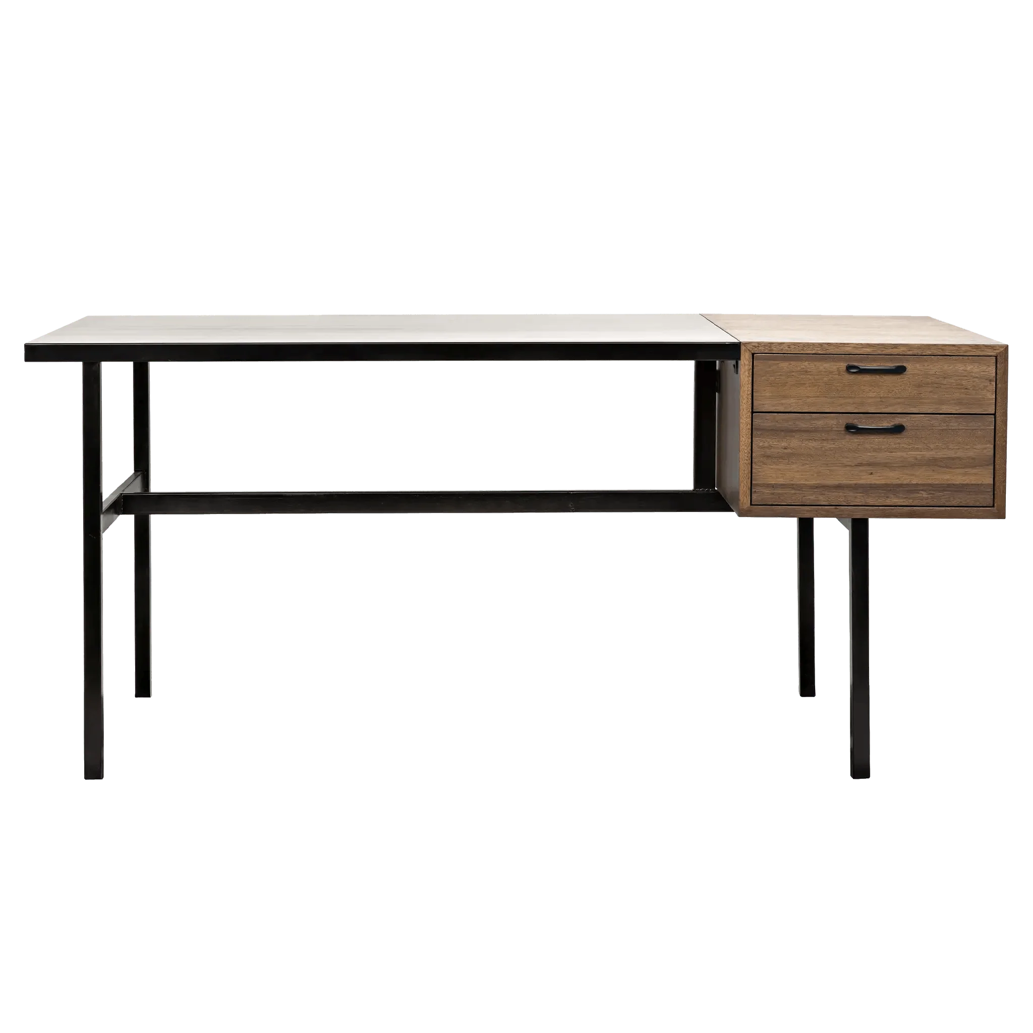 Algeron Desk with Black Steel - Remutear
