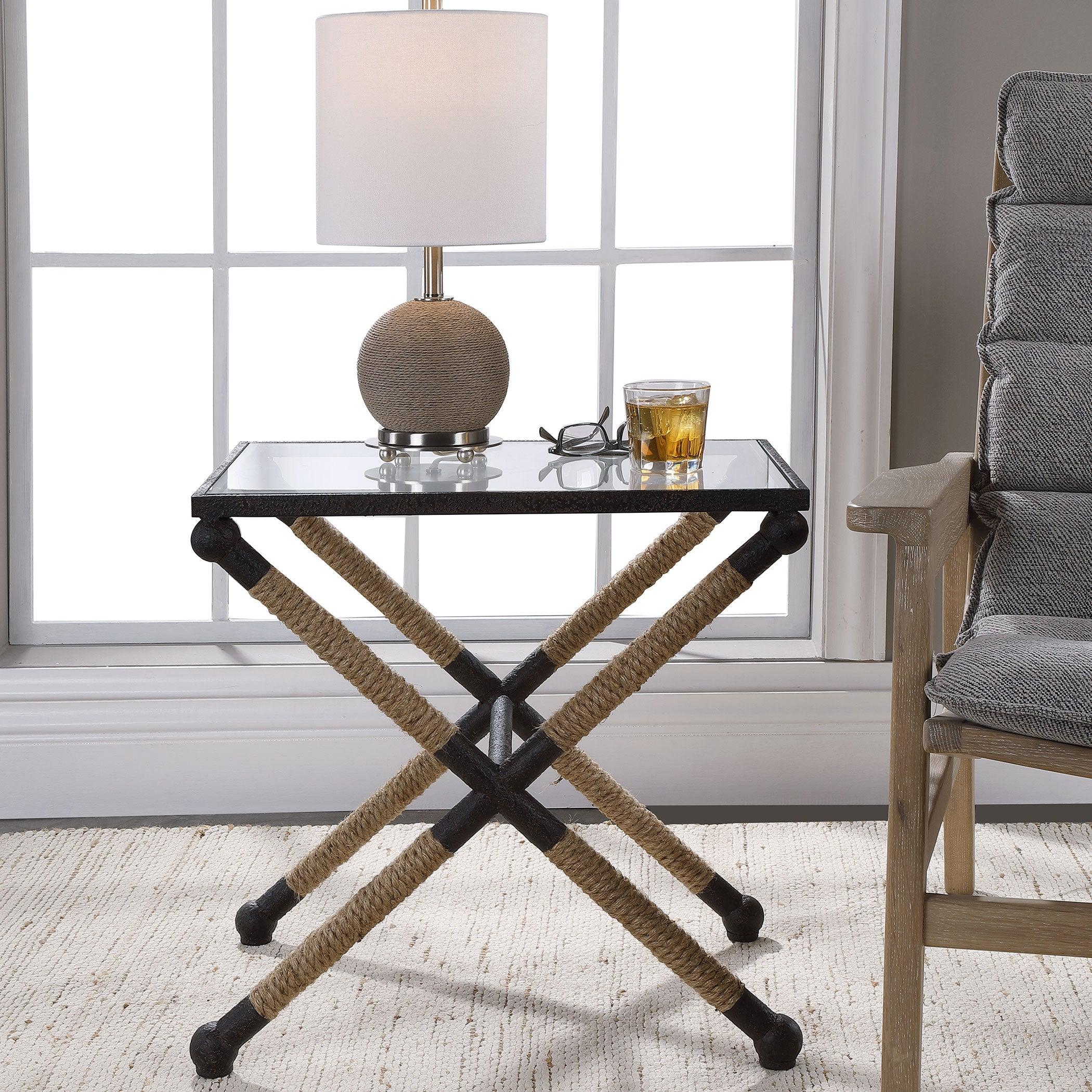 BRADDOCK COASTAL ACCENT TABLE - Remutear