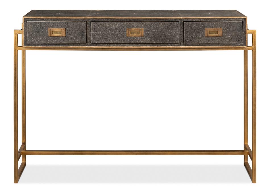 Shagreen Gold & Gray Console - Remutear
