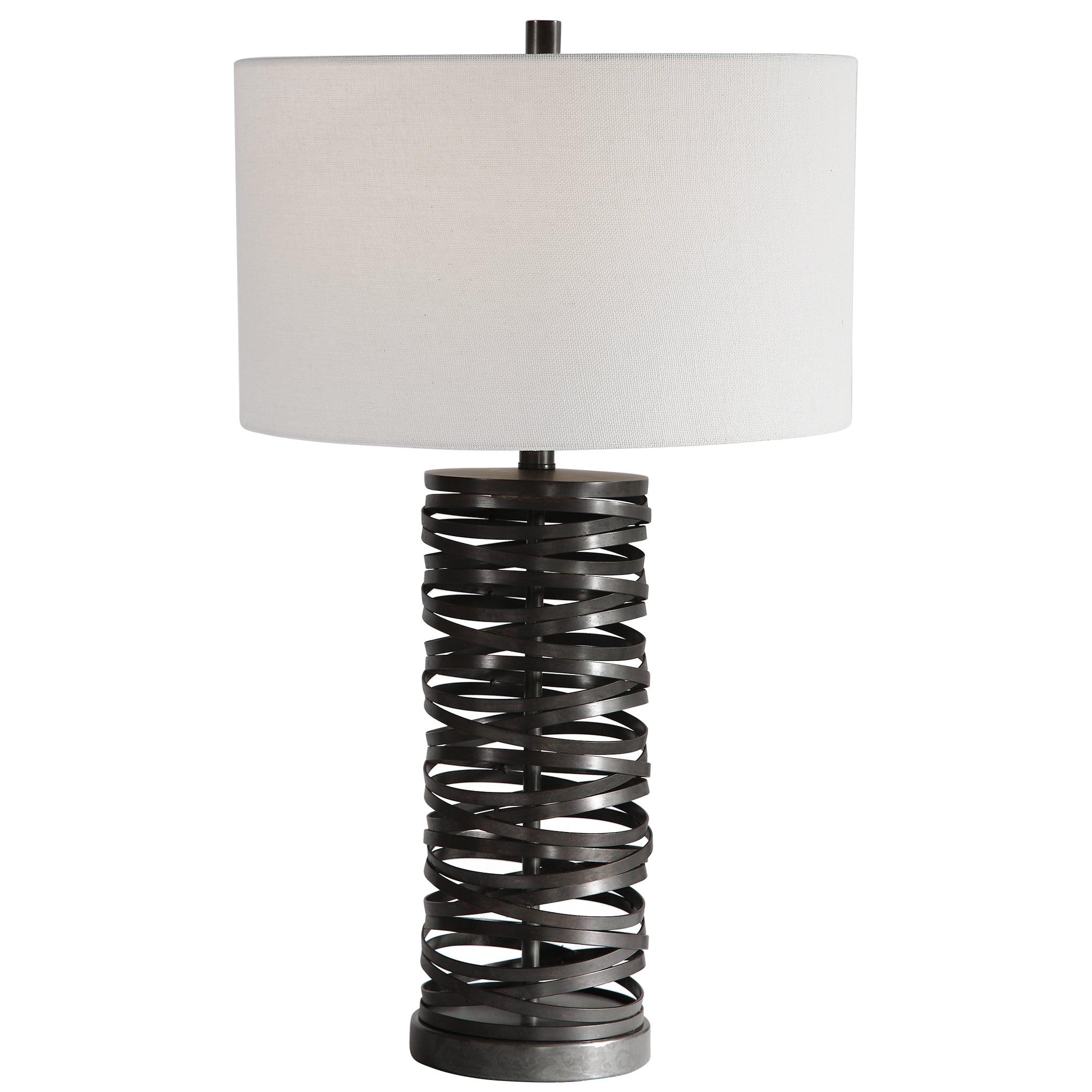 ALITA RUST BLACK TABLE LAMP - Remutear