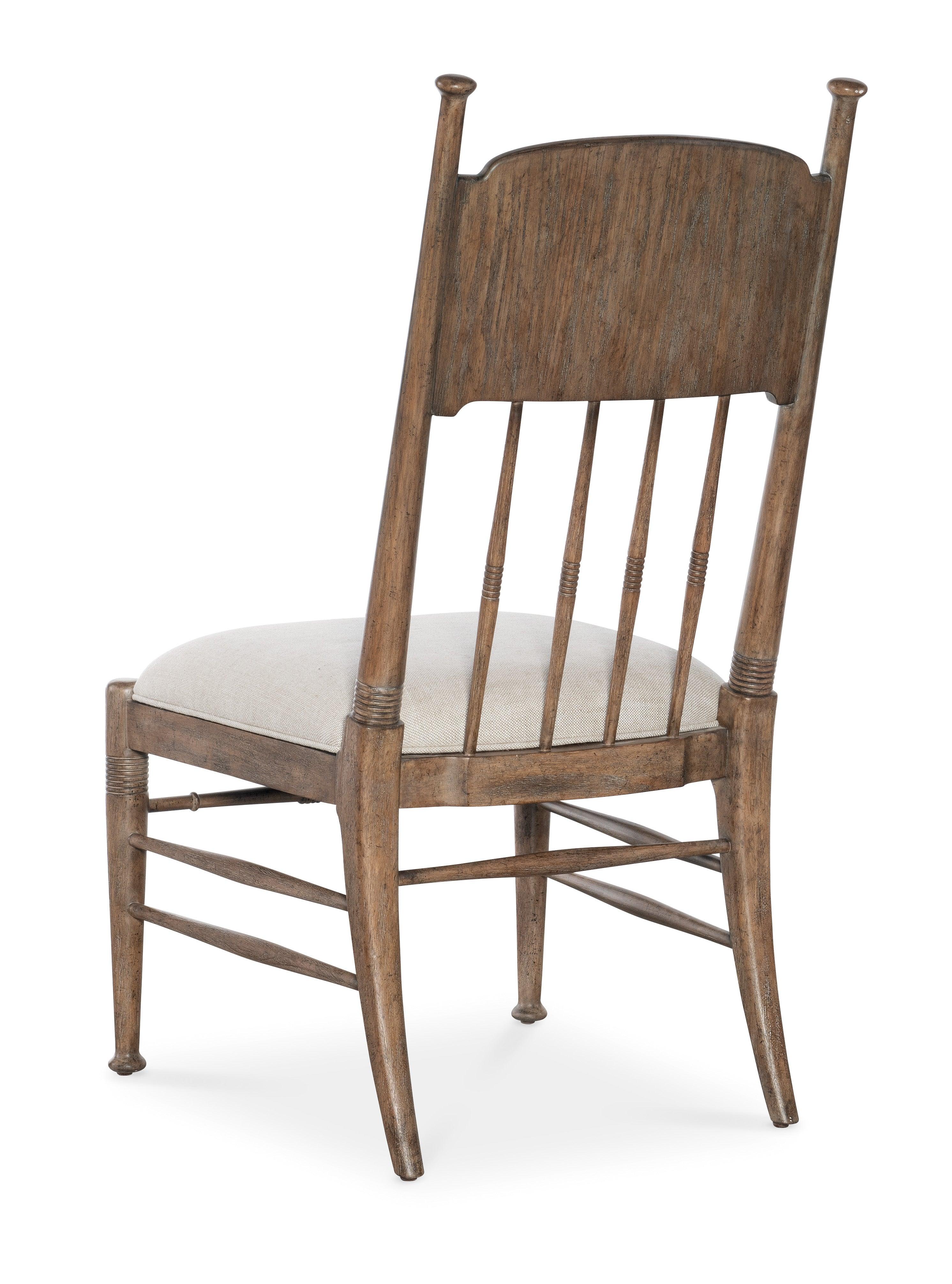 Americana Upholstered Seat Side Chair - Set of 2 - Honey - Remutear