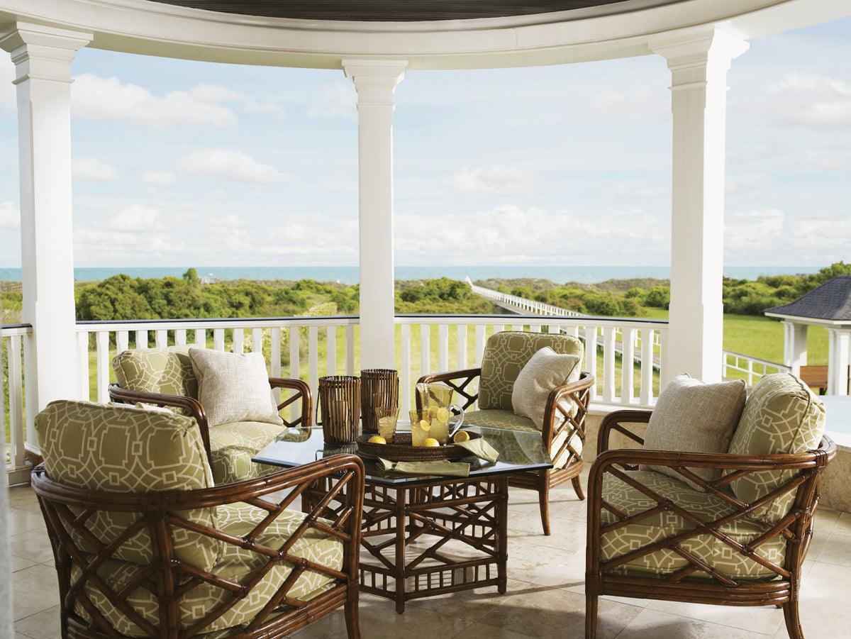 Island Estate Key Largo Cocktail Table With Glass Top - Remutear