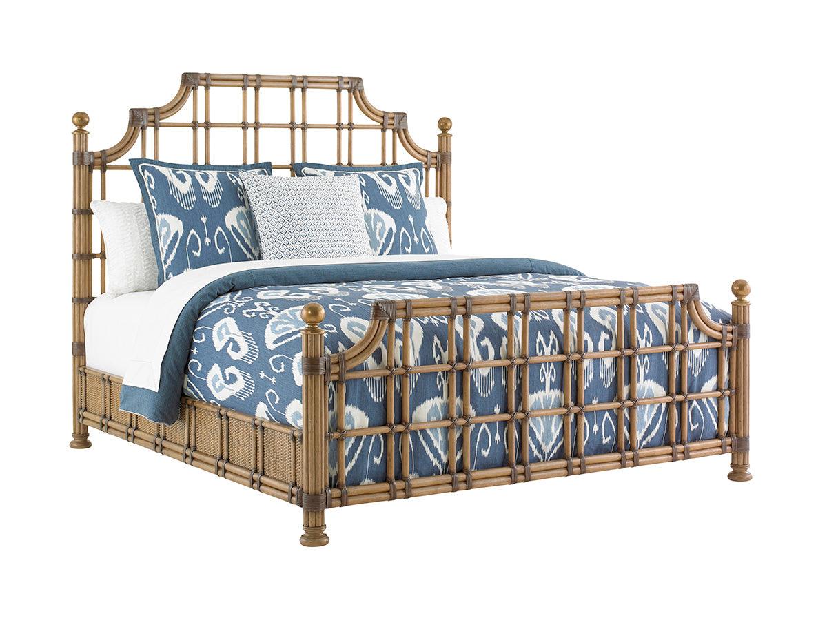 Twin Palms St. Kitts Rattan Bed - Remutear