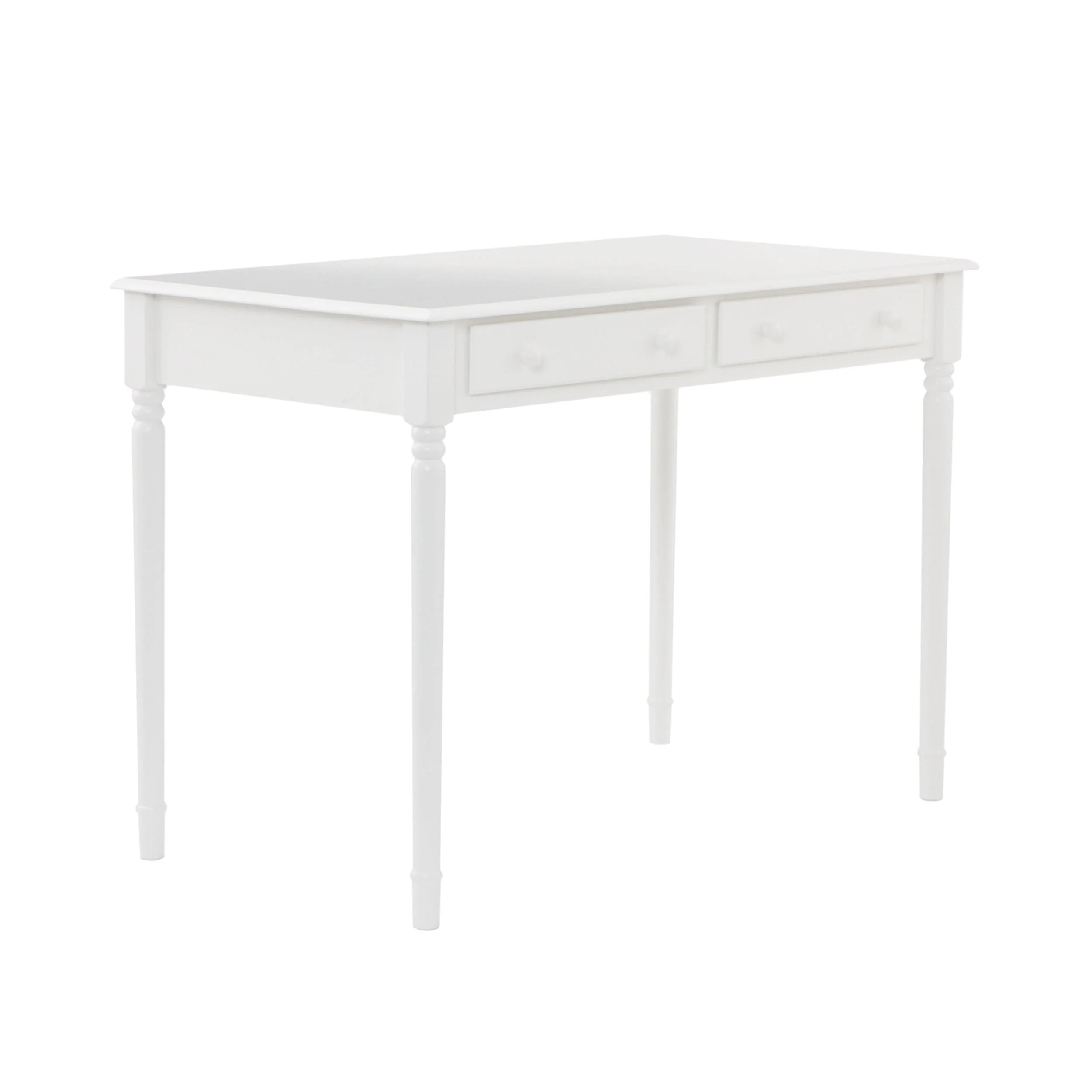 Writing 2-Drawer Desk – Crisp White - Remutear