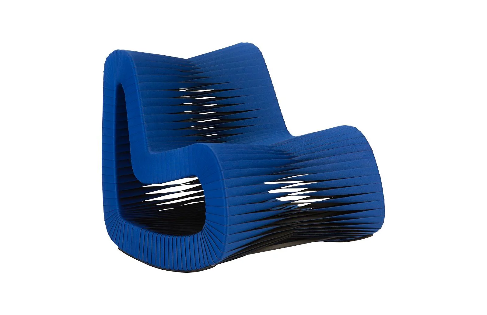 Seat Belt Rocking Chair, Blue/Black - Remutear