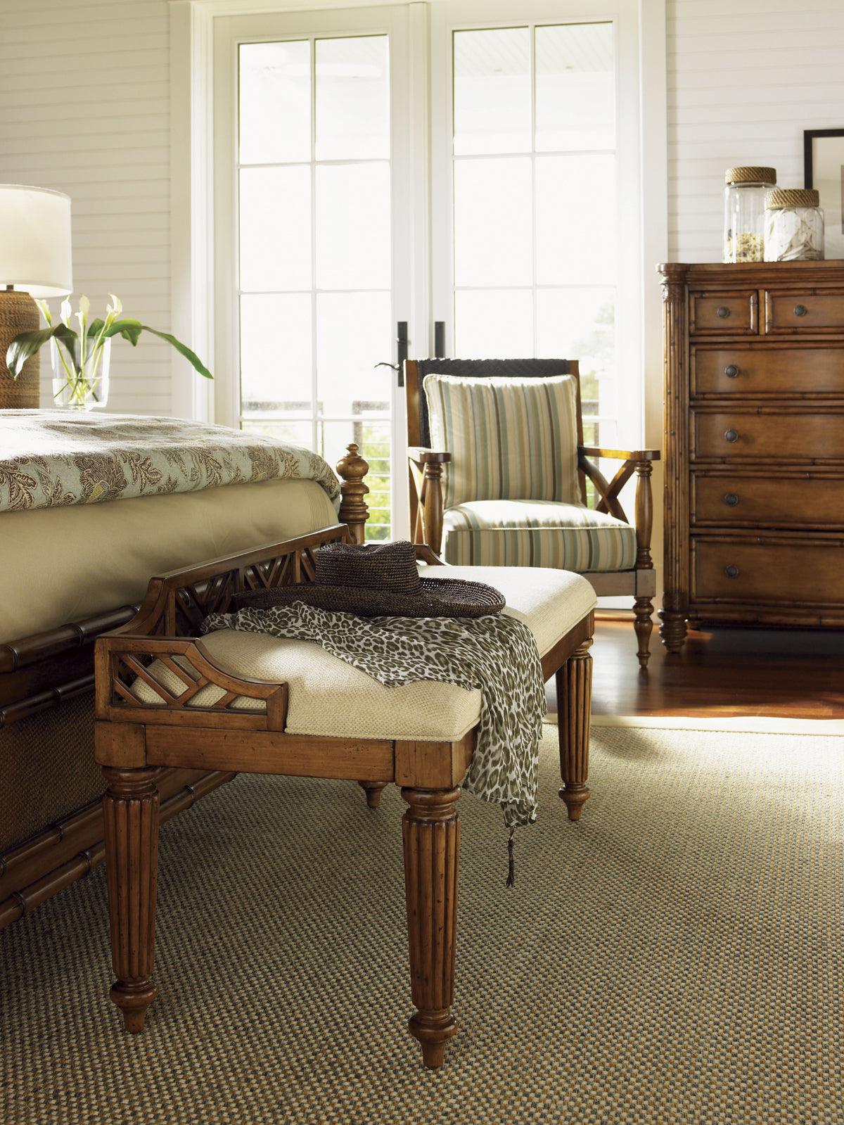 Island Estate Plantain Bed Bench - Remutear
