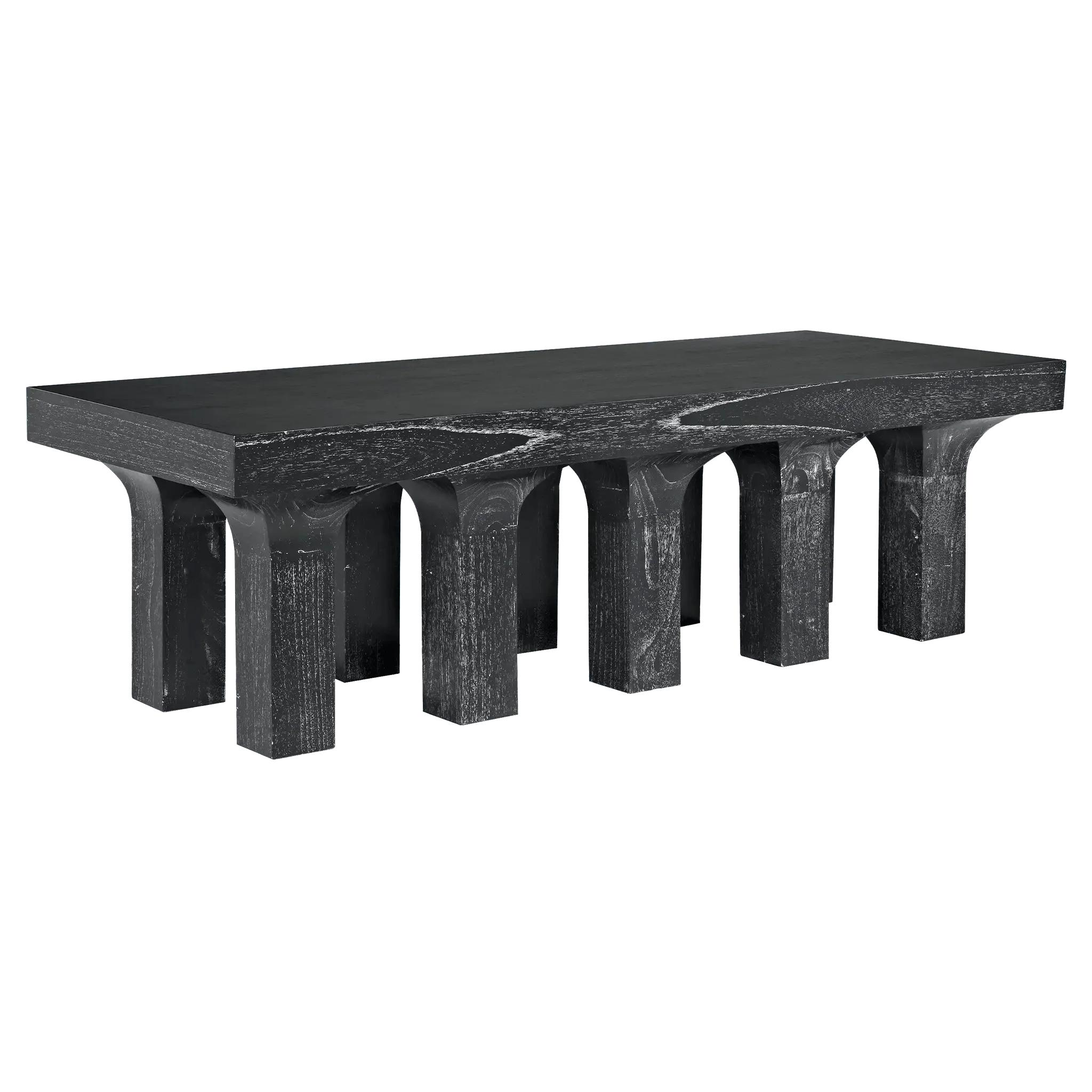 Santos Coffee Table, Cinder Black - Remutear