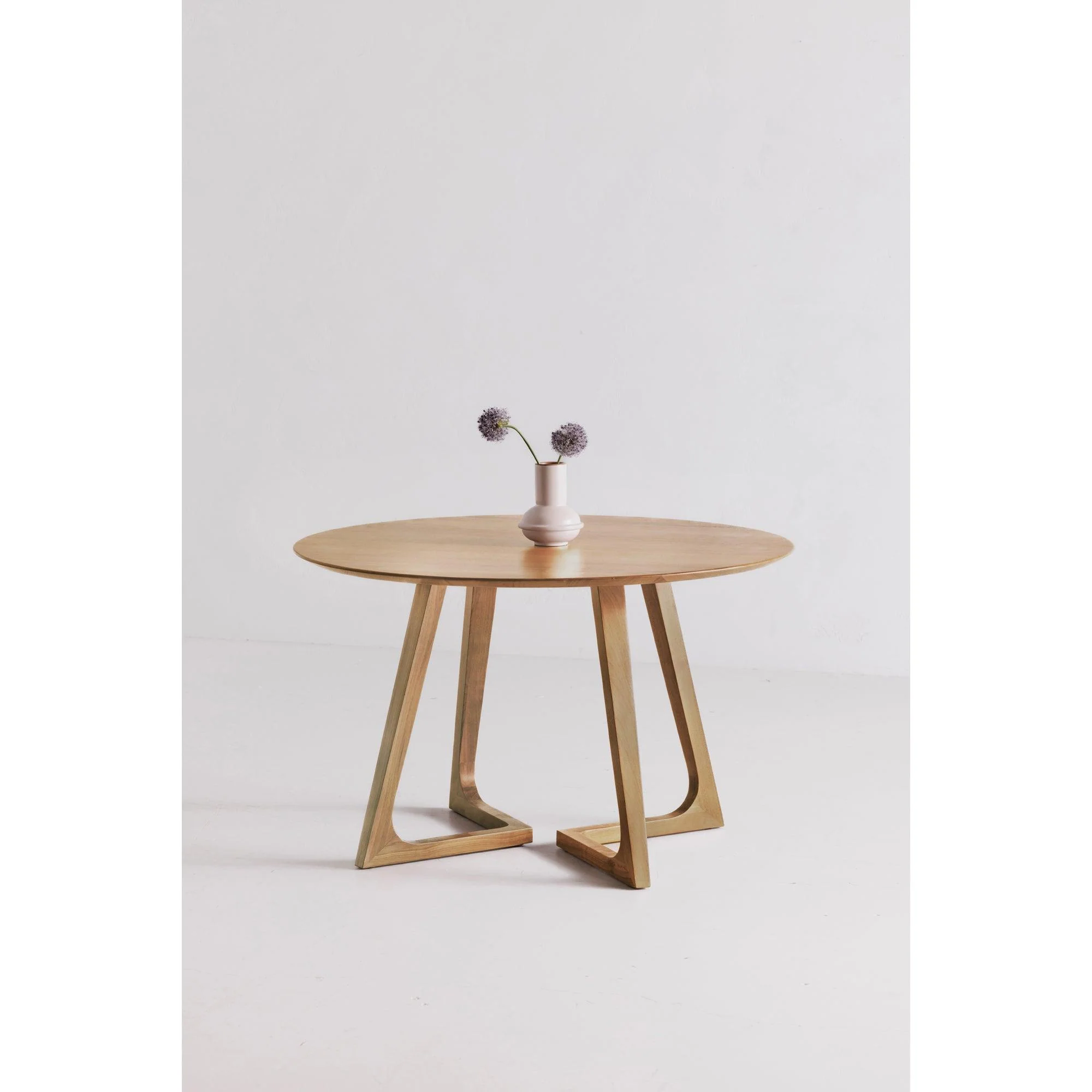 Godenza Dining Table Round Oak - Remutear