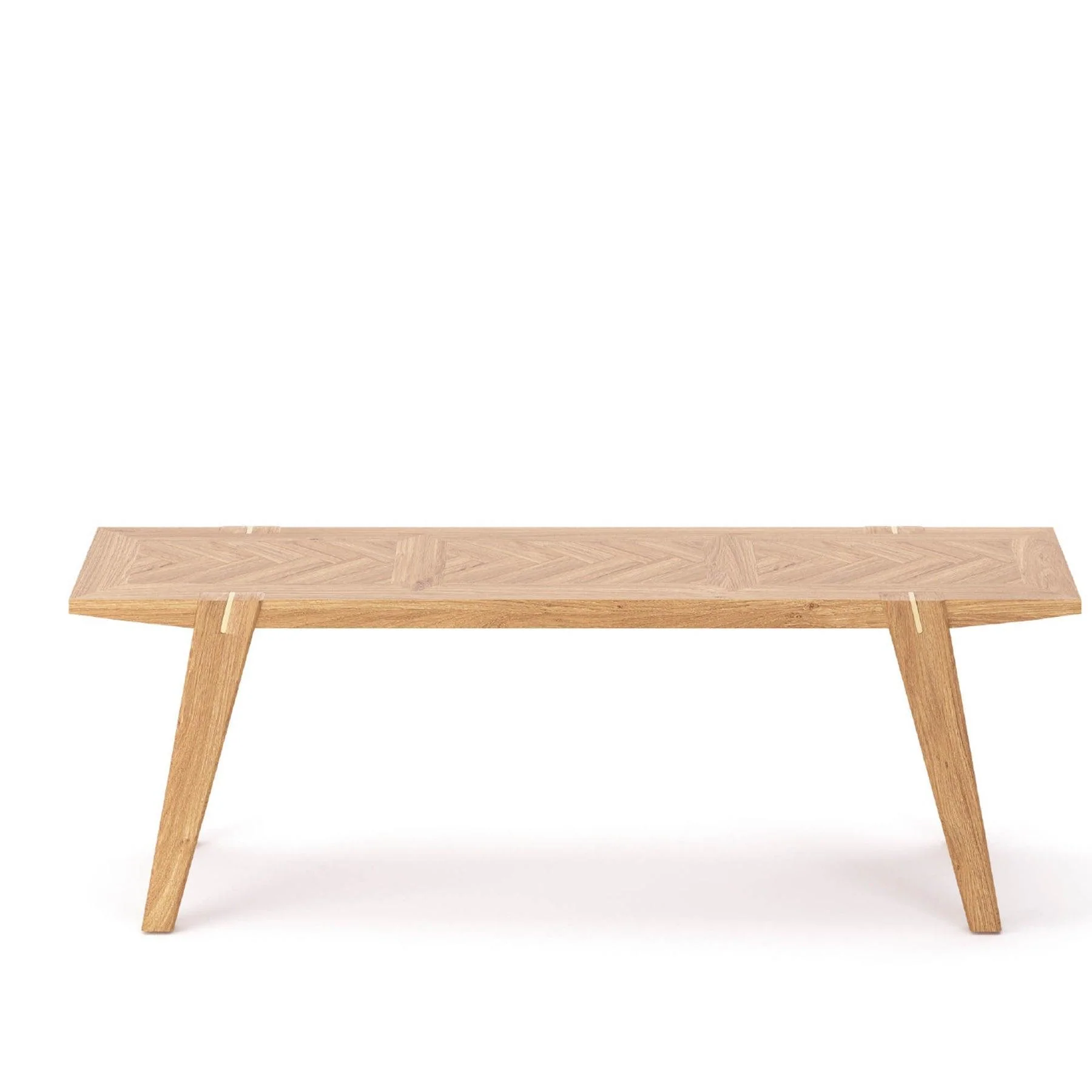 Colton Large Dining Bench w/ Brass - Remutear