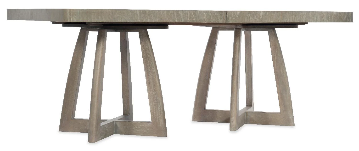 Affinity 78in Rectangle Pedestal Dining Table with2-18in Leaves - Remutear