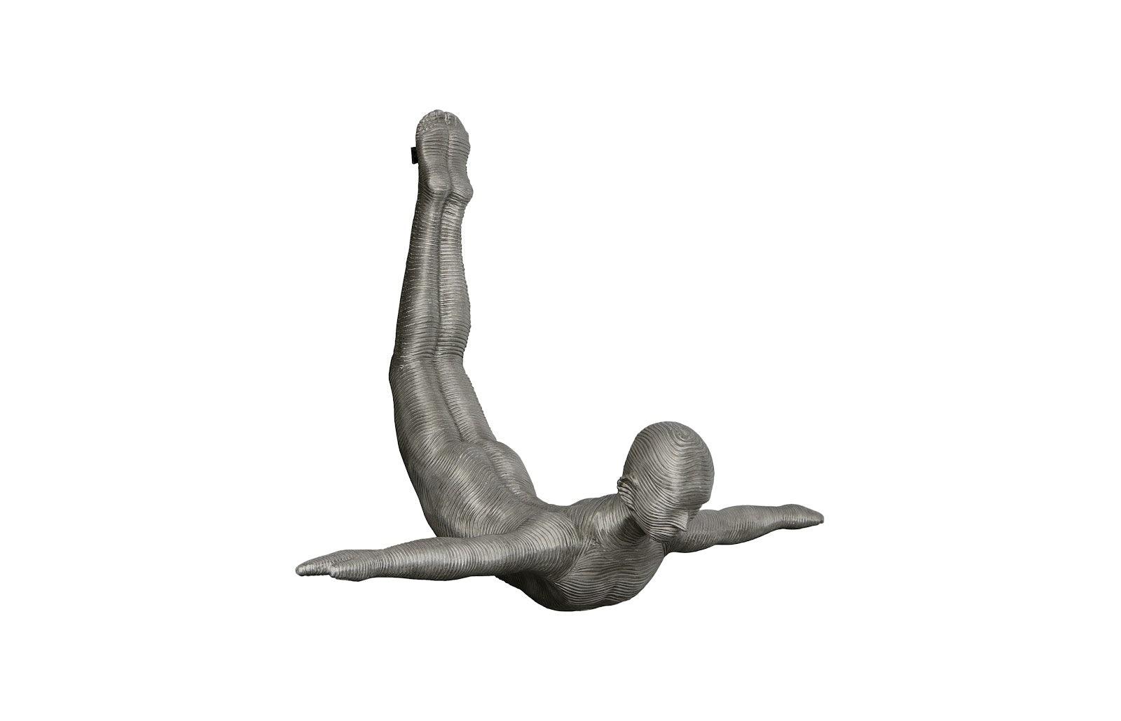 Diving Wall Sculpture, Aluminum, Large - Remutear