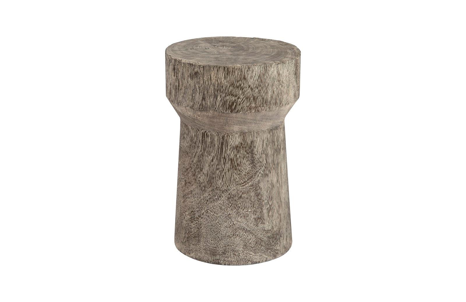 Curved Wood Stool, Thick , Gray Stone, Gray Stone - Remutear