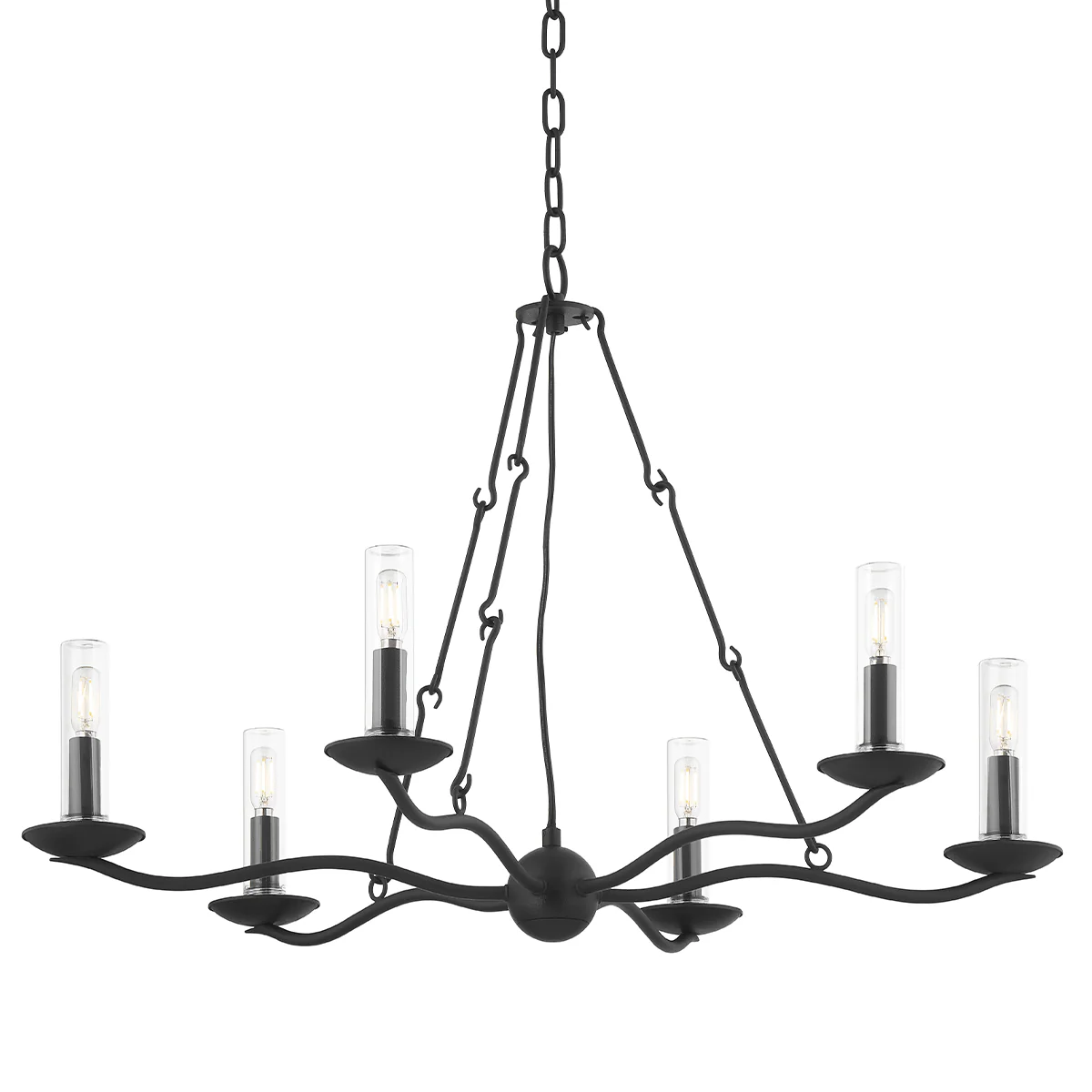 SAWYER 6 LIGHT EXTERIOR CHANDELIER - Remutear