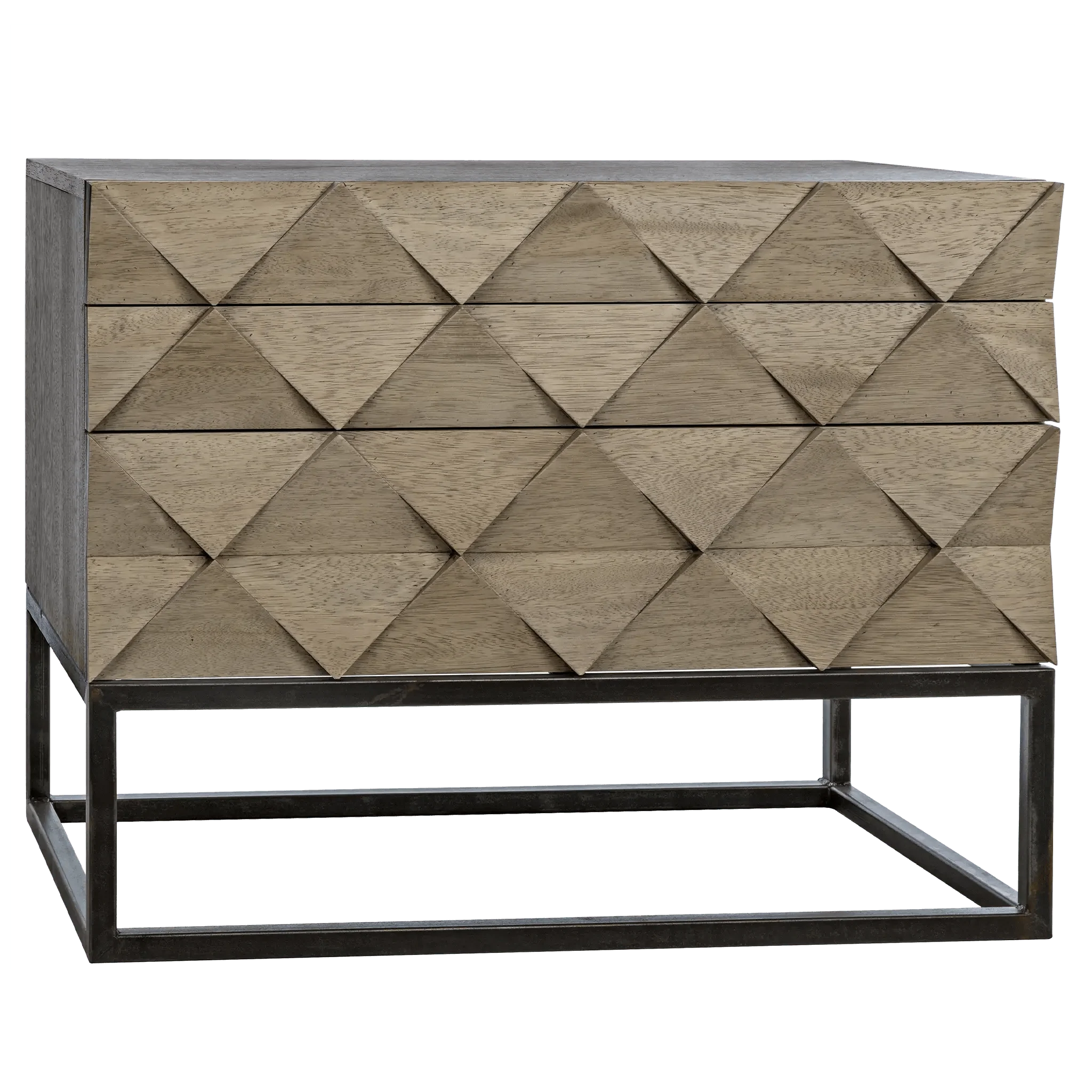 Draco Sideboard with Steel Stand, Washed Walnut - Remutear